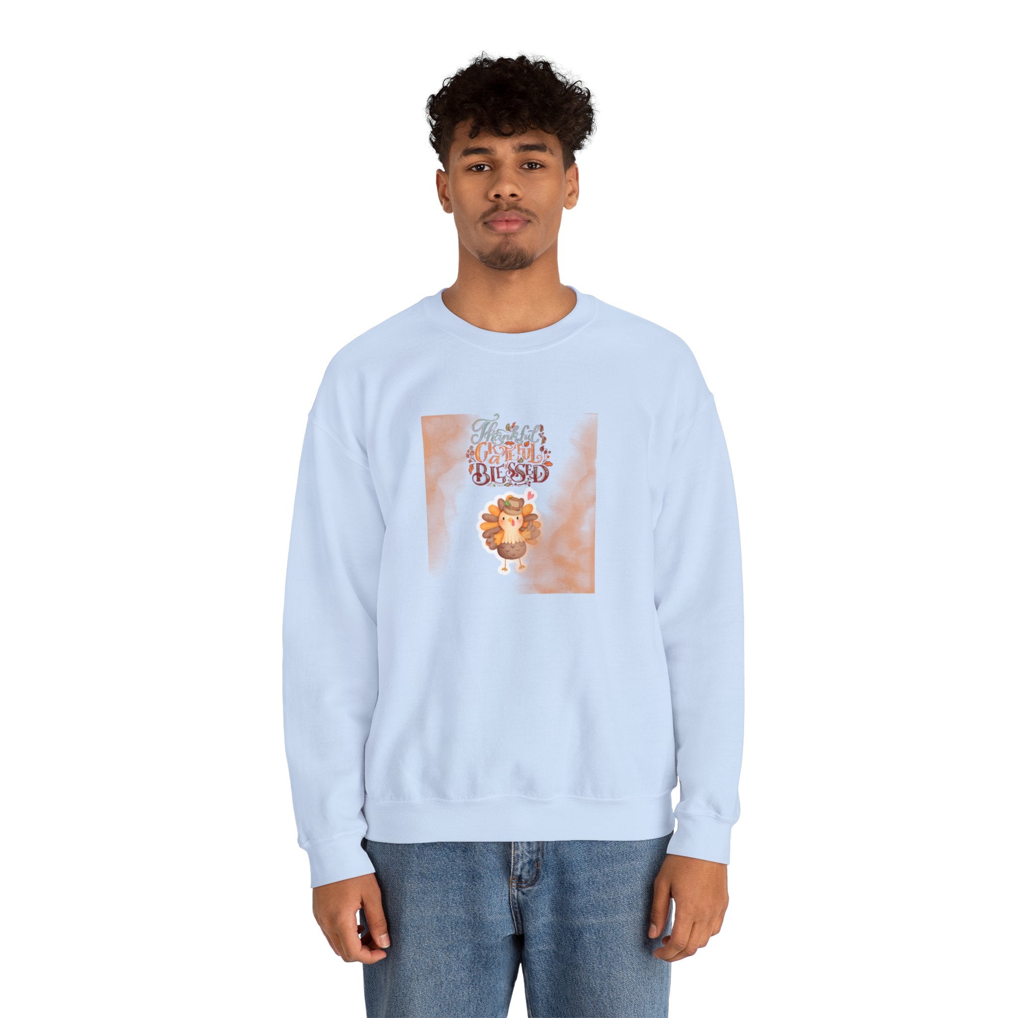 Thankful Grateful Blessed Unisex Heavy Blend™ Crewneck Sweatshirt