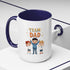Team Dad Accent Coffee Mug