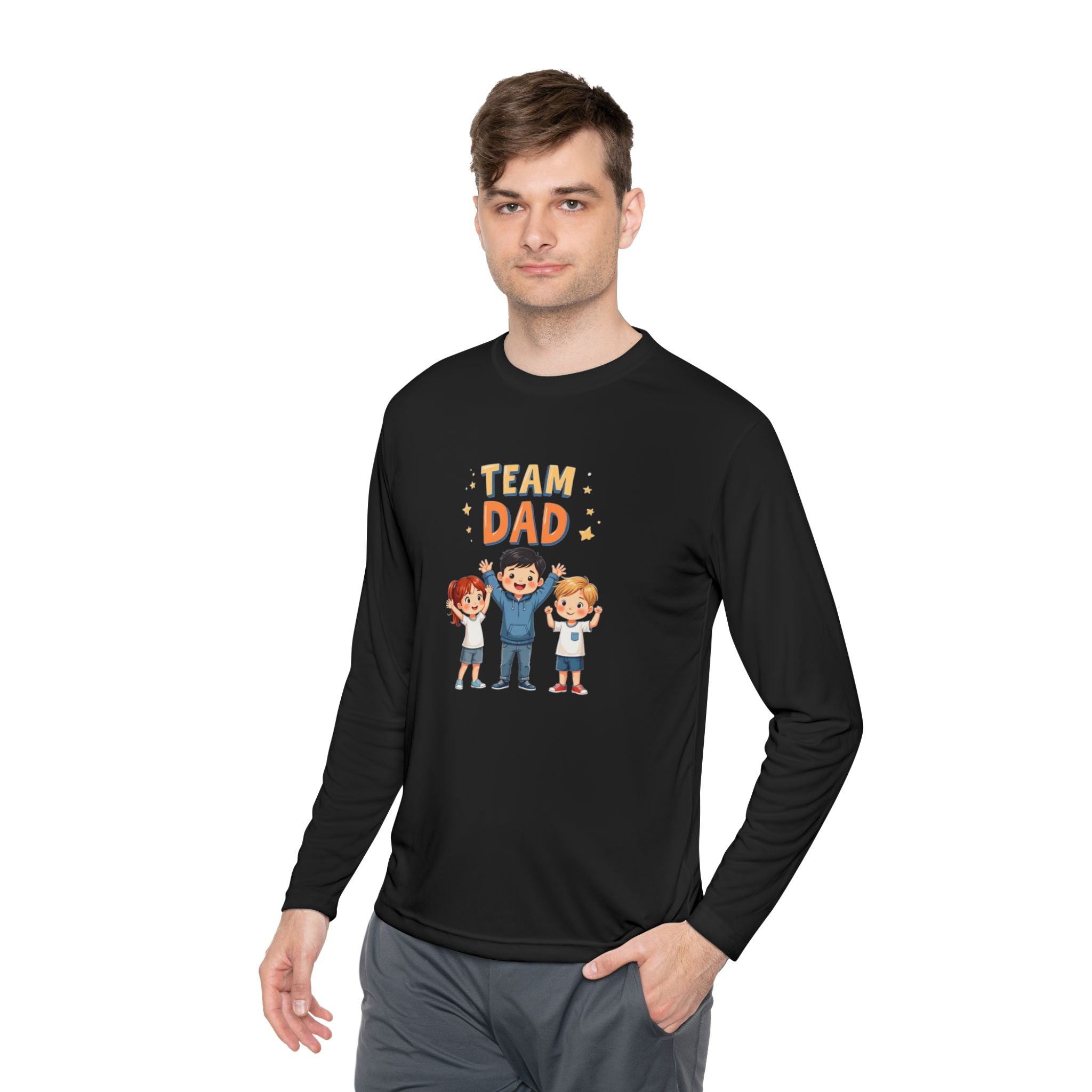 Team Dad Unisex Lightweight Long Sleeve Tee