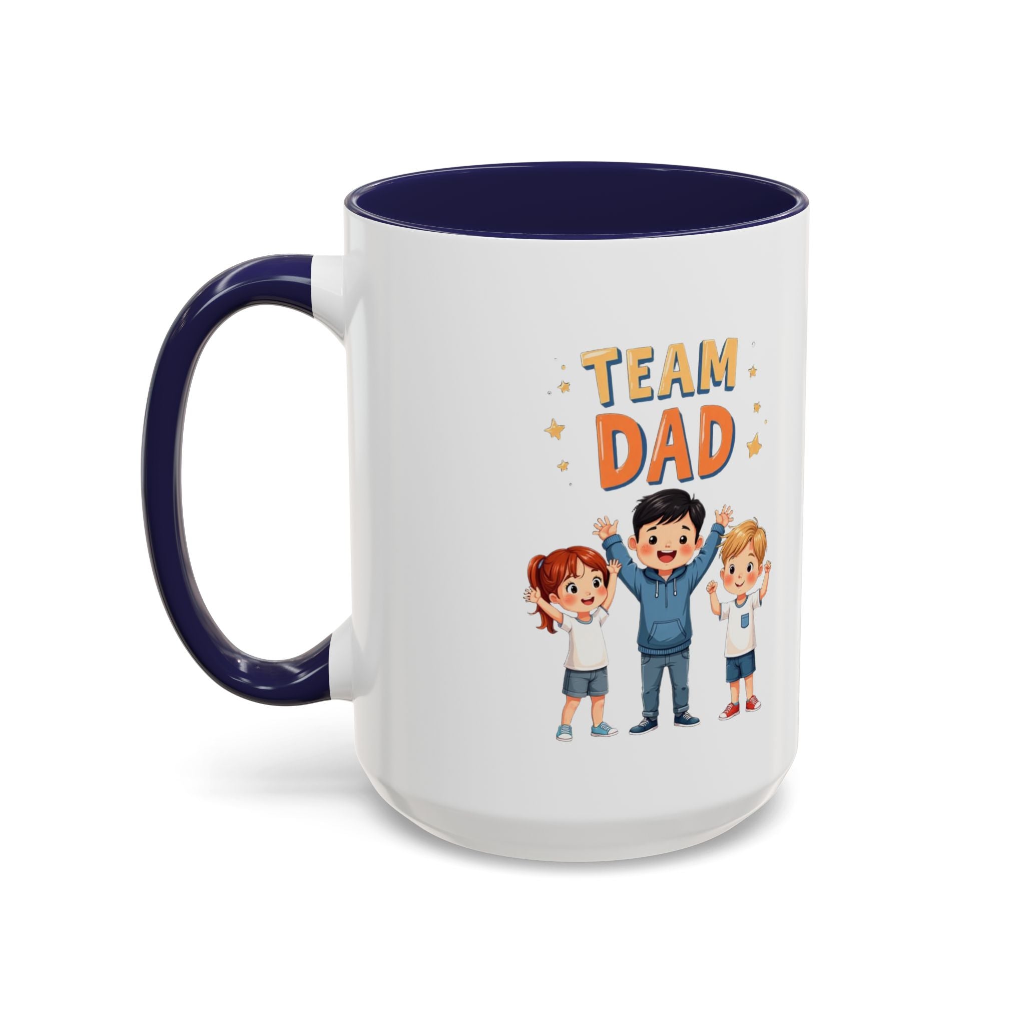 Team Dad Accent Coffee Mug