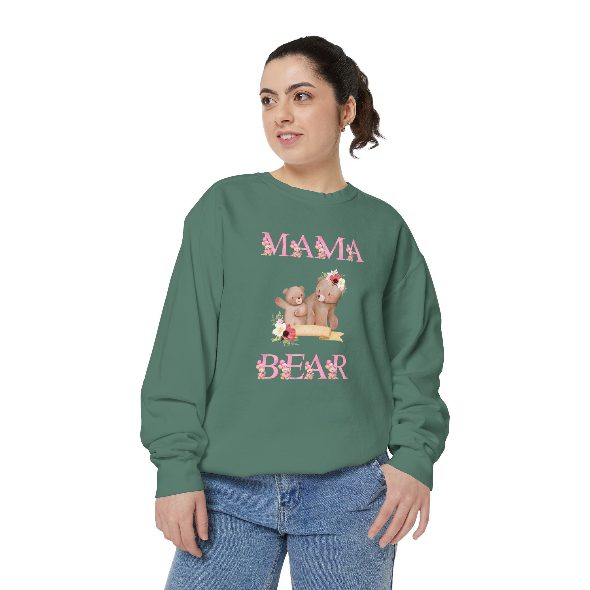 Mama Bear Unisex Garment-Dyed Sweatshirt