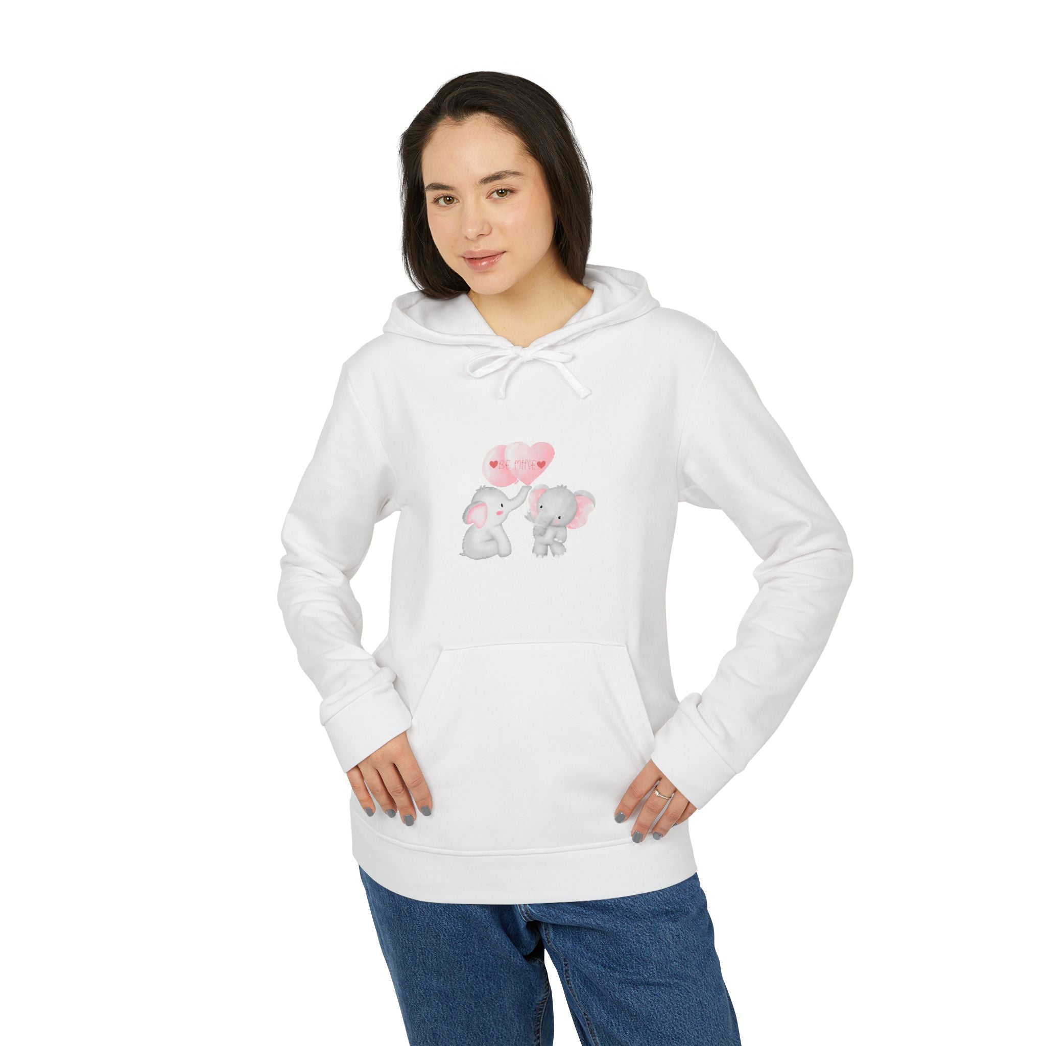 Be Mine Love Adidas Unisex Fleece Hoodie