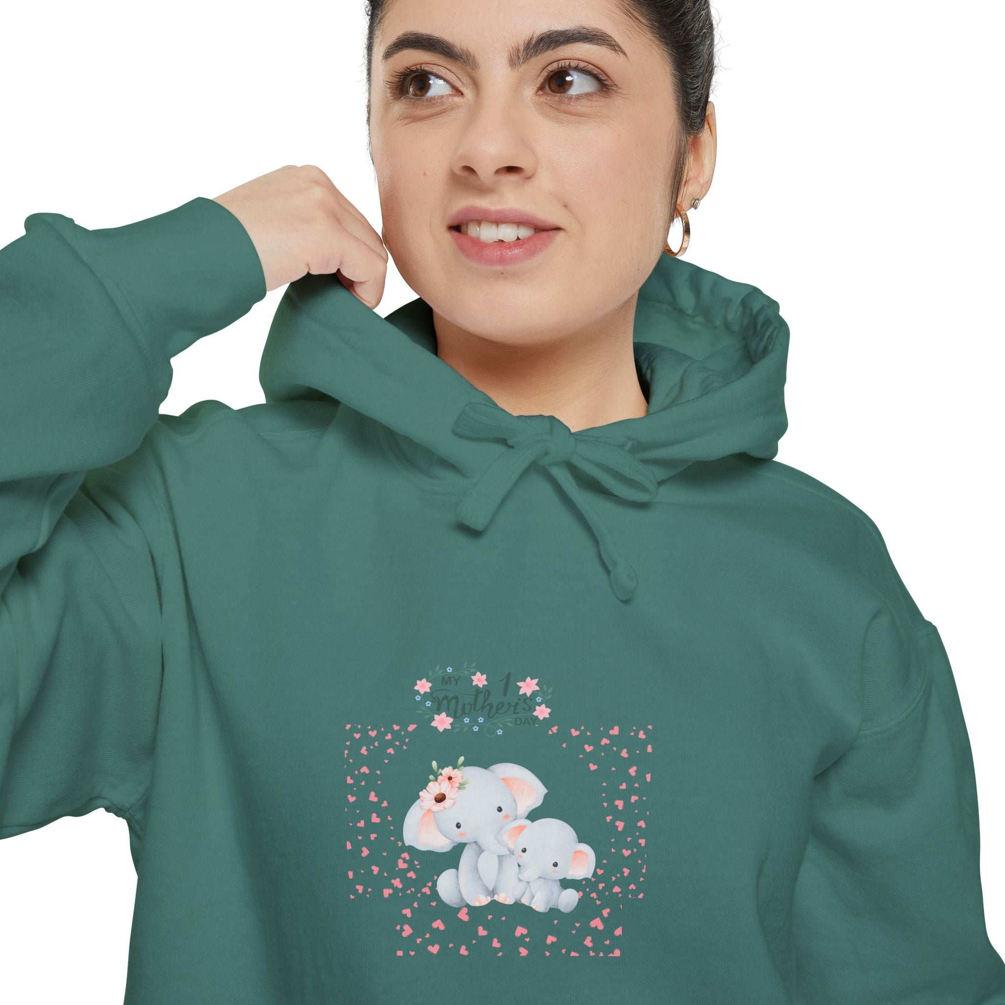 My 1st Mother's Day Unisex Hoodie - Garment-Dyed