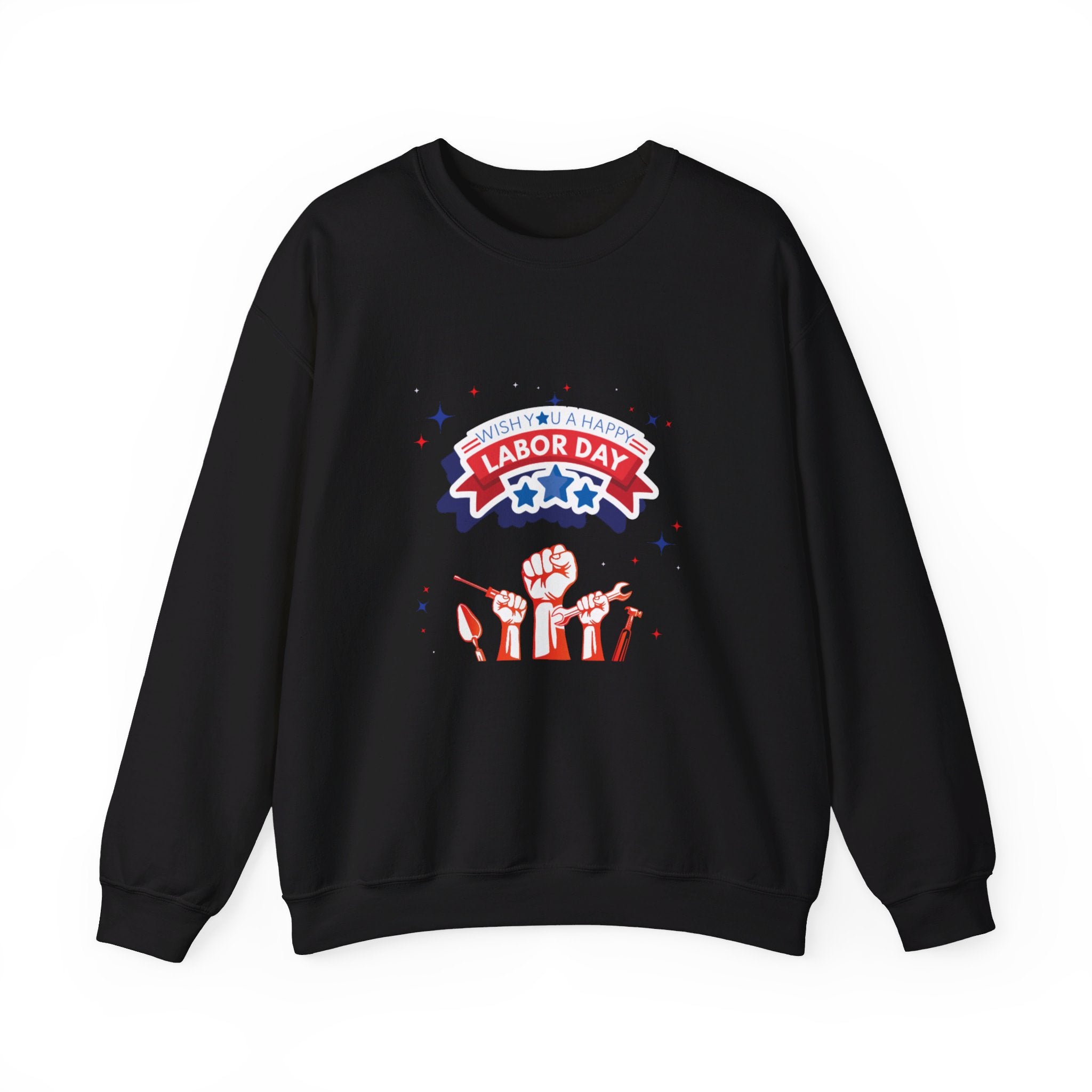 Wish U A Happy Labor Day Unisex Heavy Blend™ Crewneck Sweatshirt