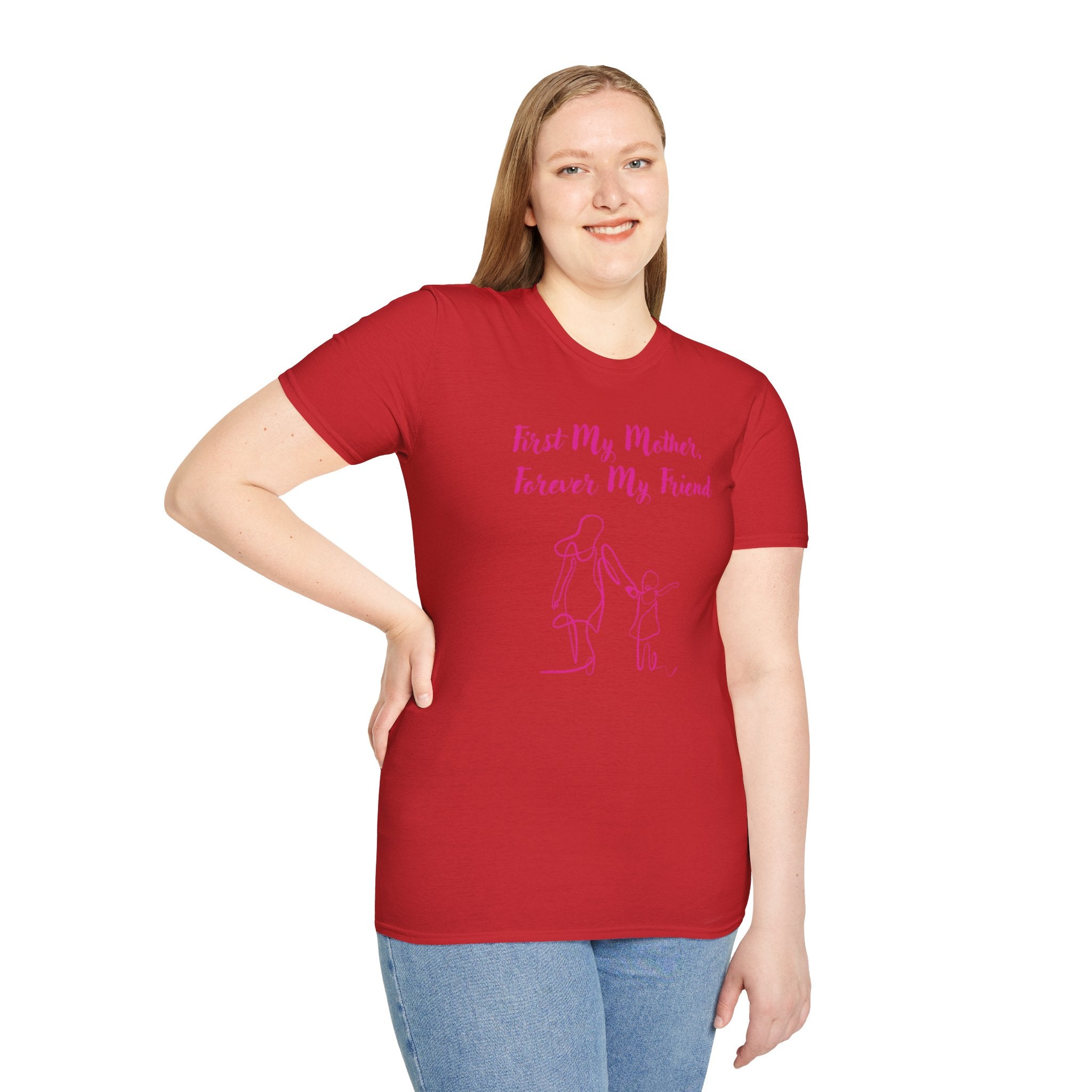 First My Mother Forever My Friend Unisex Softstyle T-Shirt