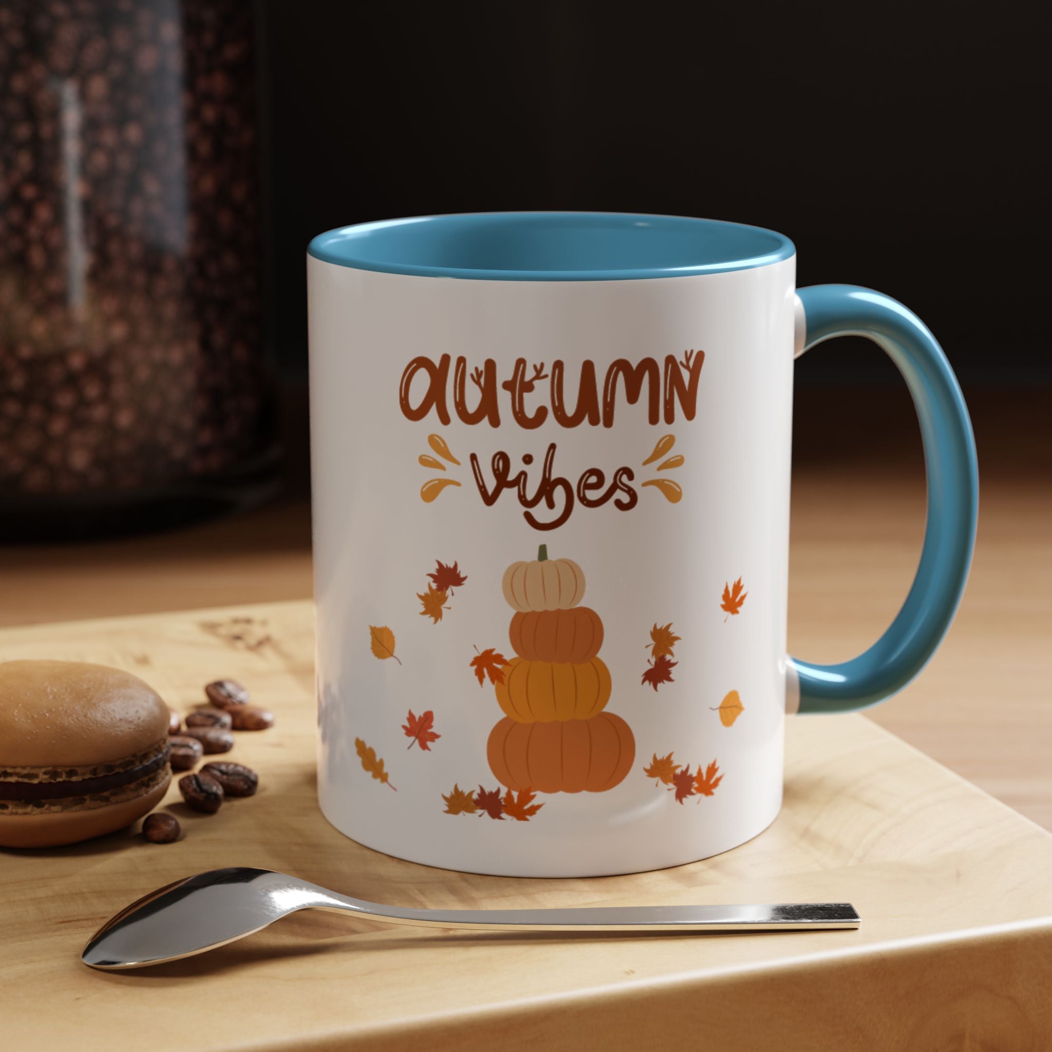 Autumn Vibes Accent Coffee Mug (11, 15oz)