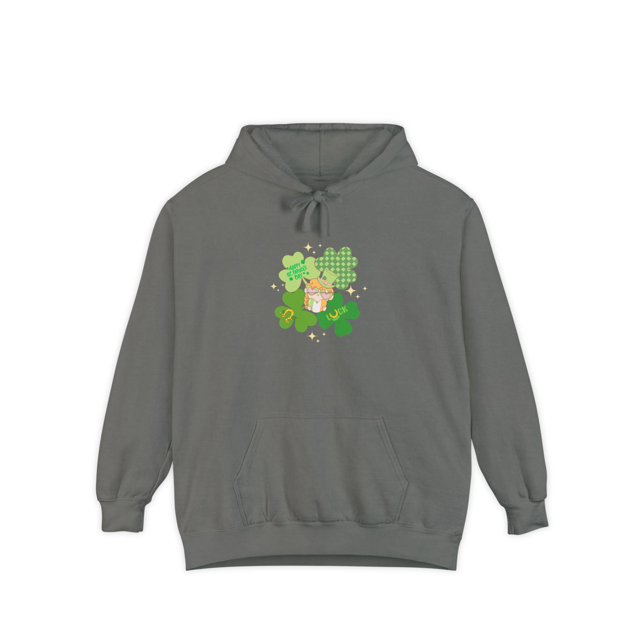 Retro St.Paddy's Day Unisex Garment-Dyed Hoodie