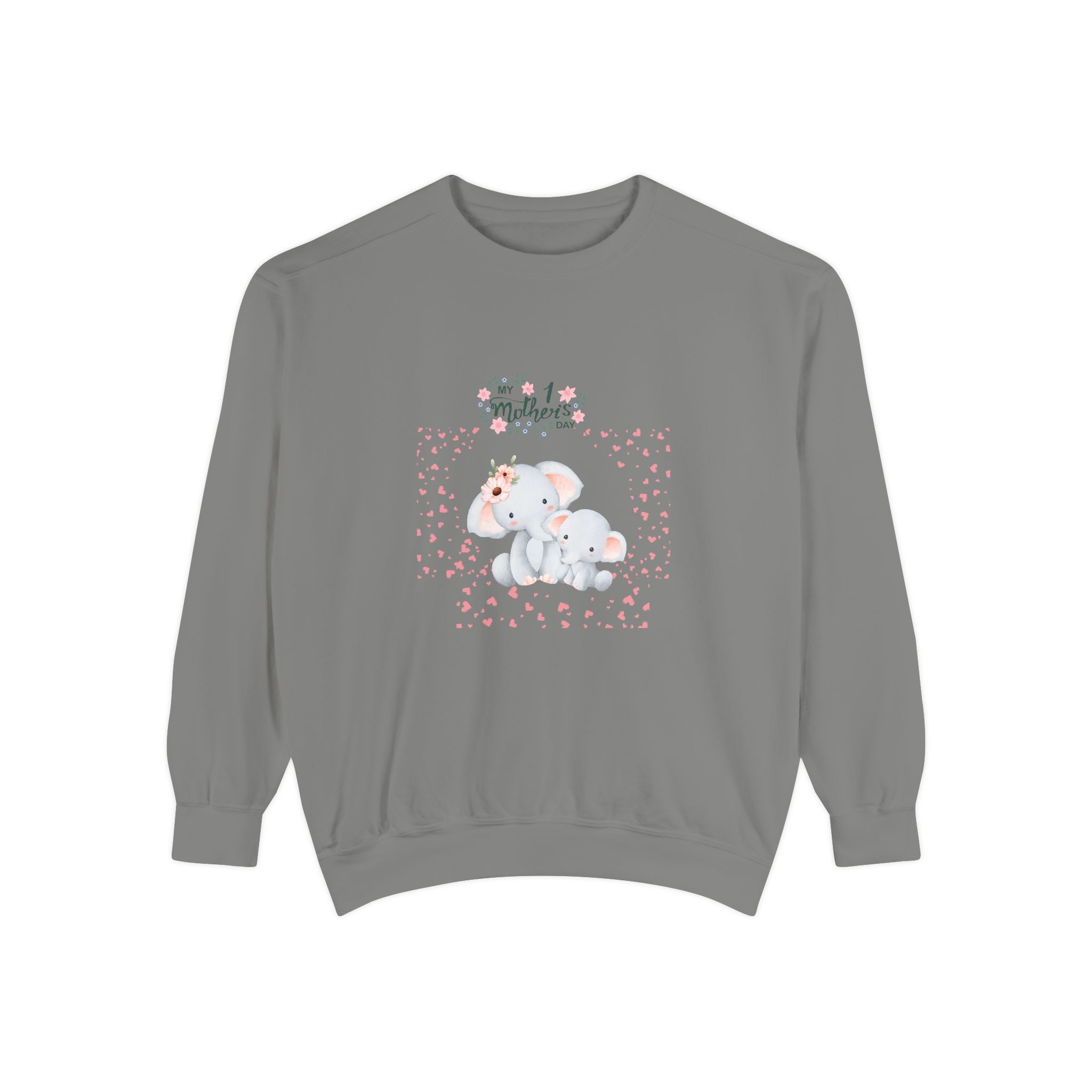 My 1st Mother's Day Sweatshirt Unisex Garment-Dyed