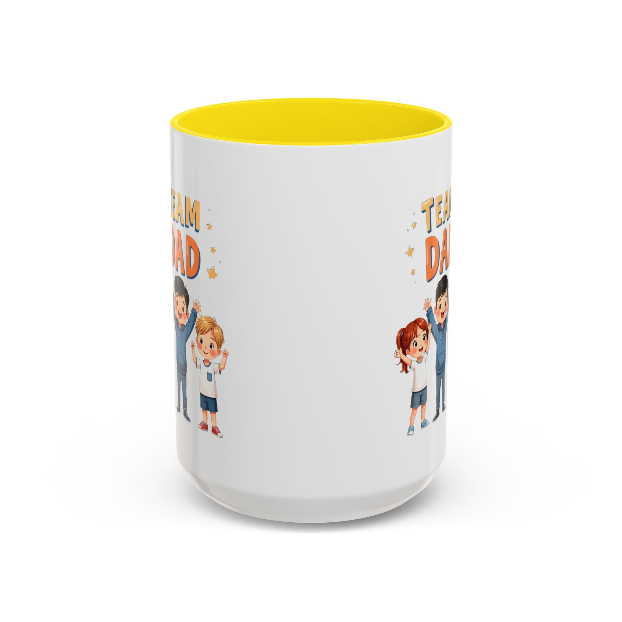 Team Dad Accent Coffee Mug