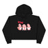 Love Gnome Day Crop Hoodie