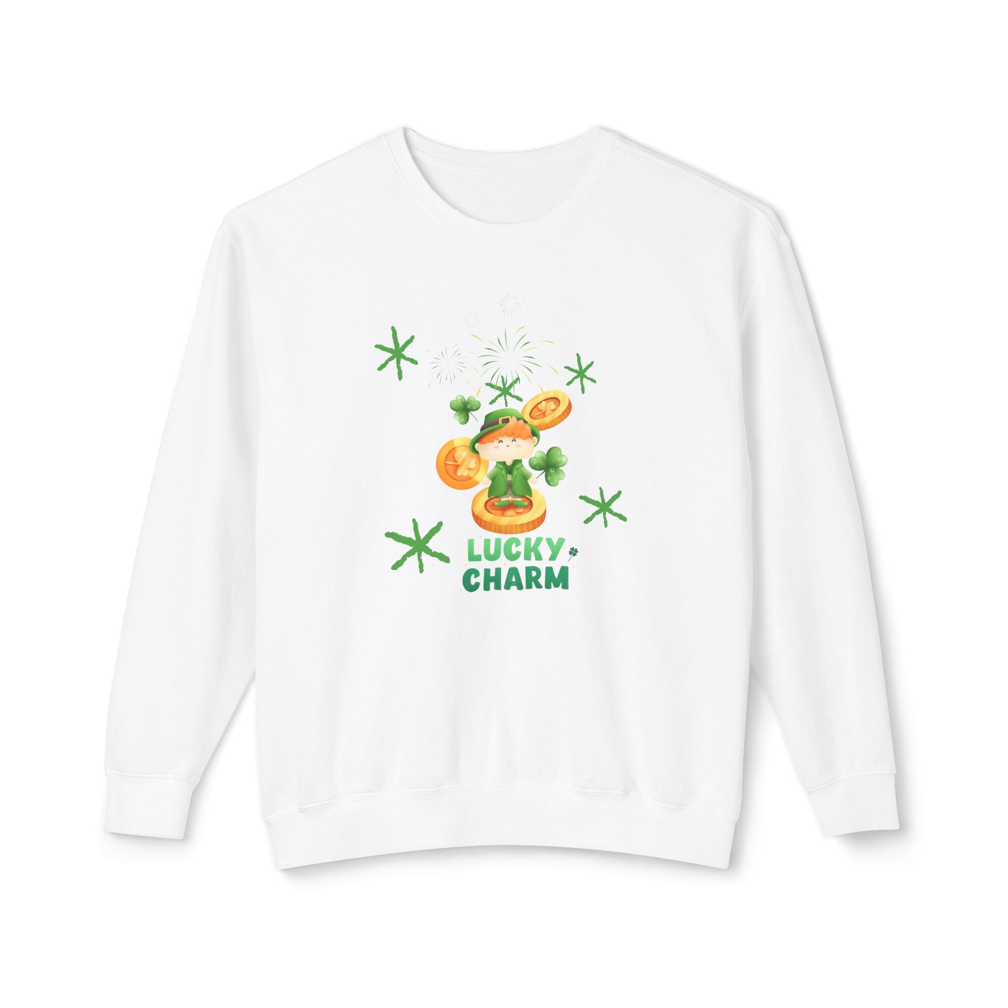 Lucky Charm Unisex Lightweight Crewneck Sweatshirt