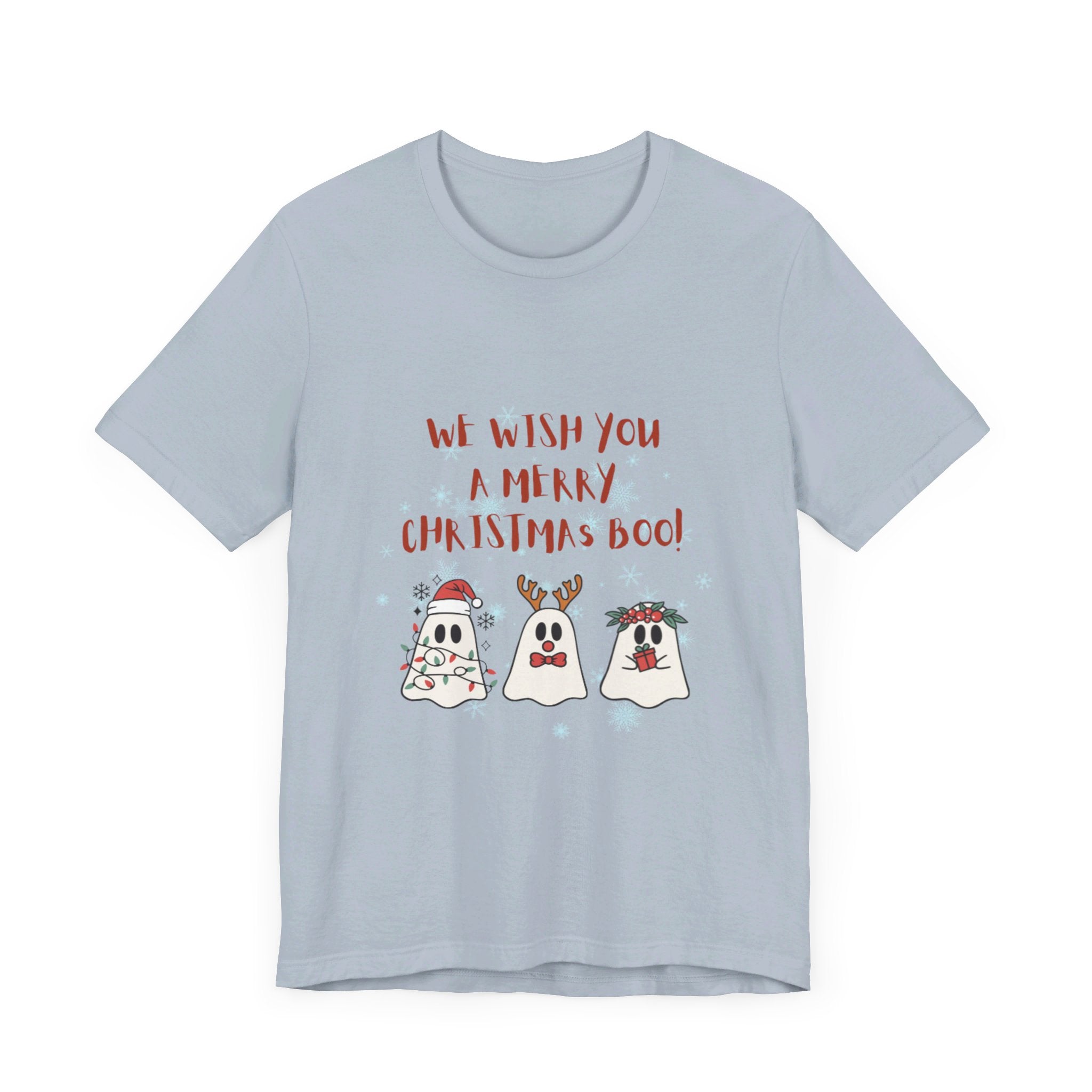 We Wish You A Merry Christmas Boo Unisex Jersey Short Sleeve Tee