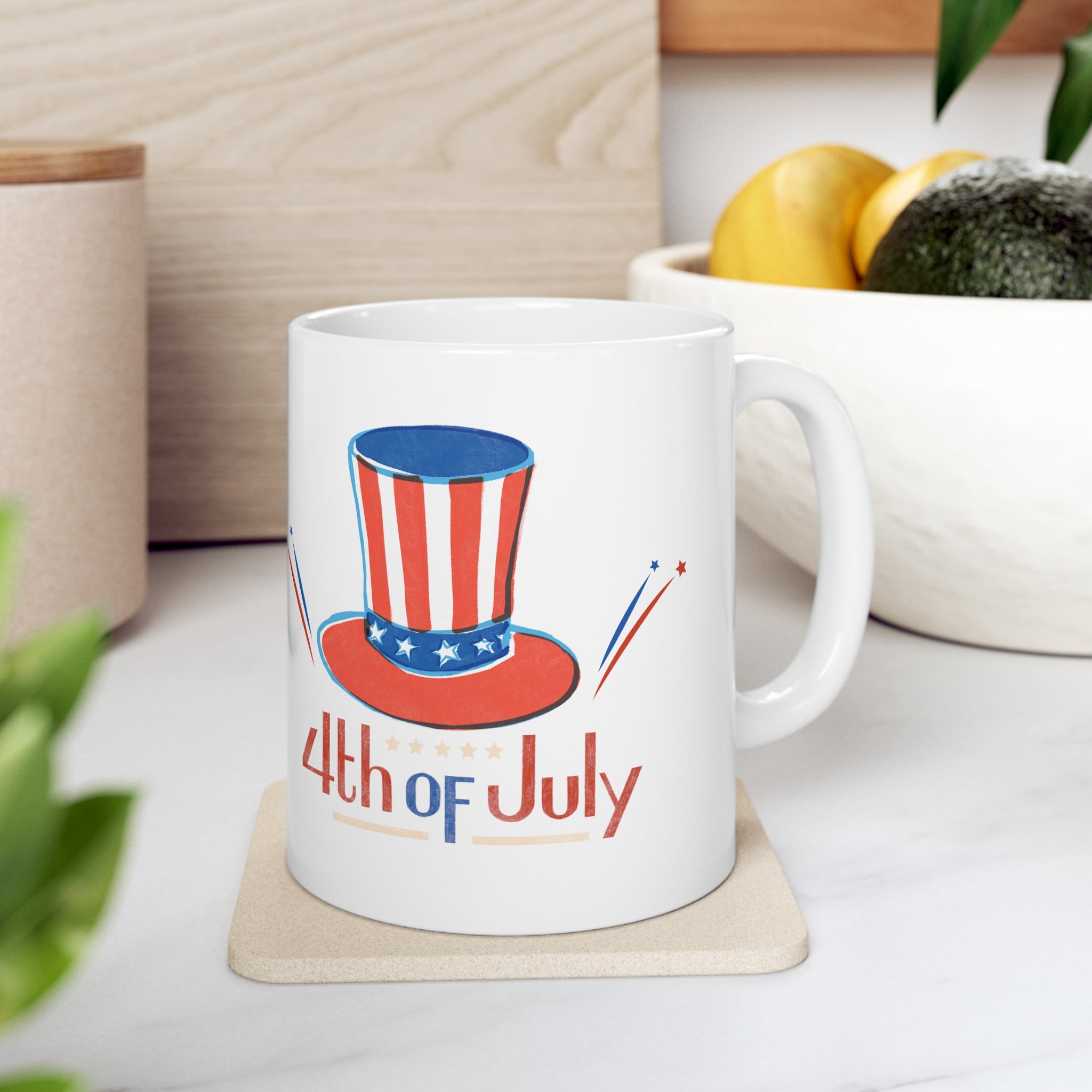 4th Of July Ceramic Mug 11oz