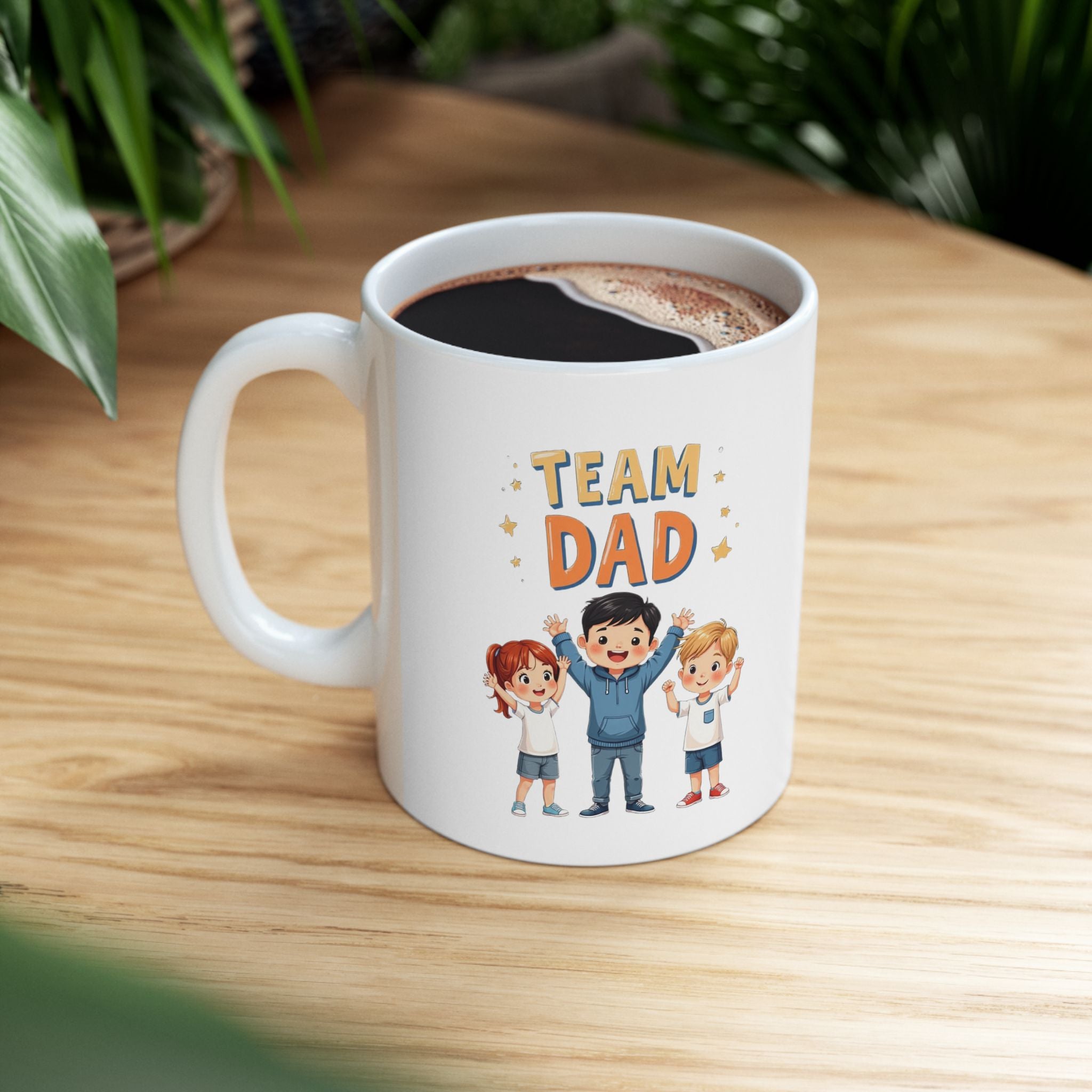Team Dad Ceramic Mug 11oz and 15oz Options