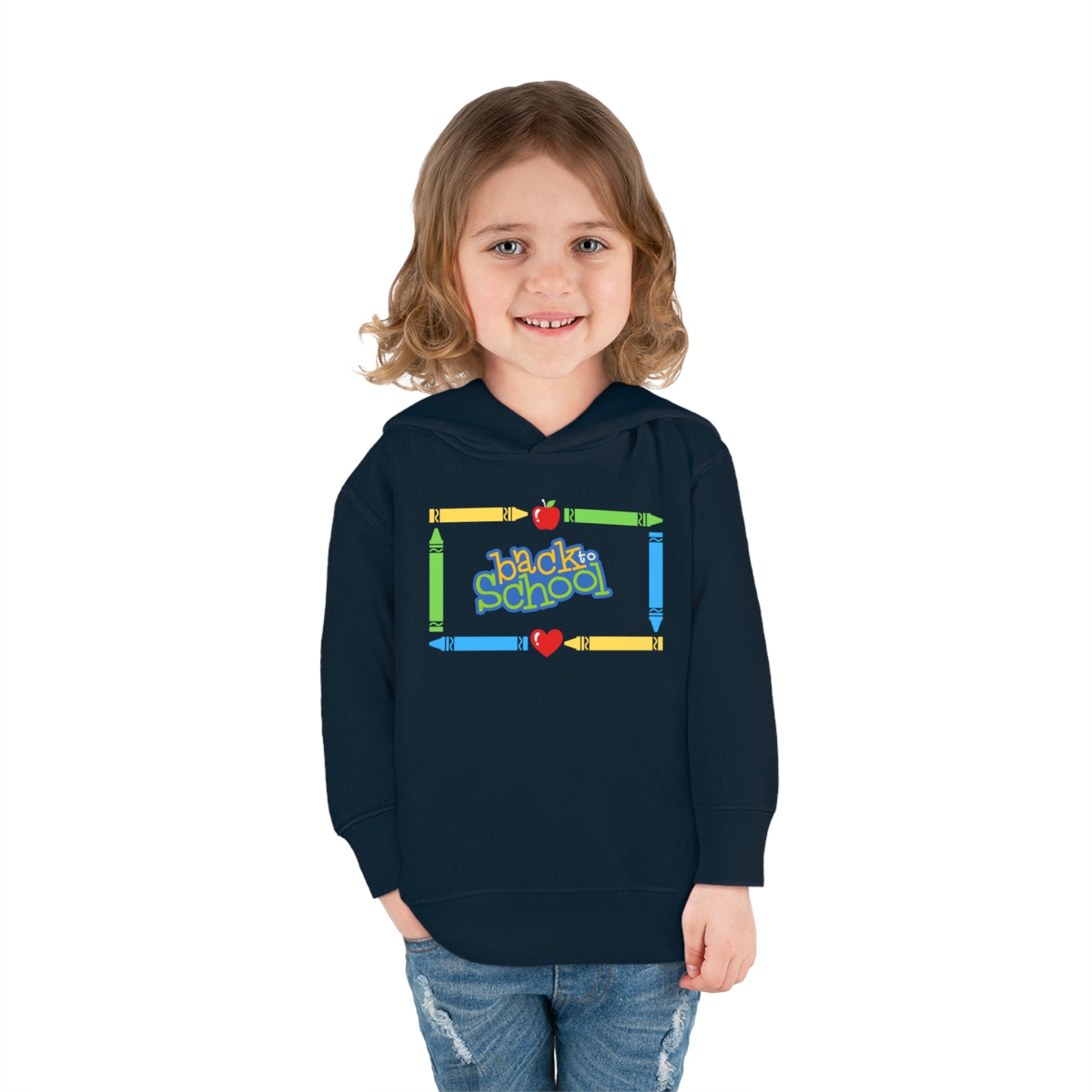 Back To School Toddler Pullover Fleece Hoodie