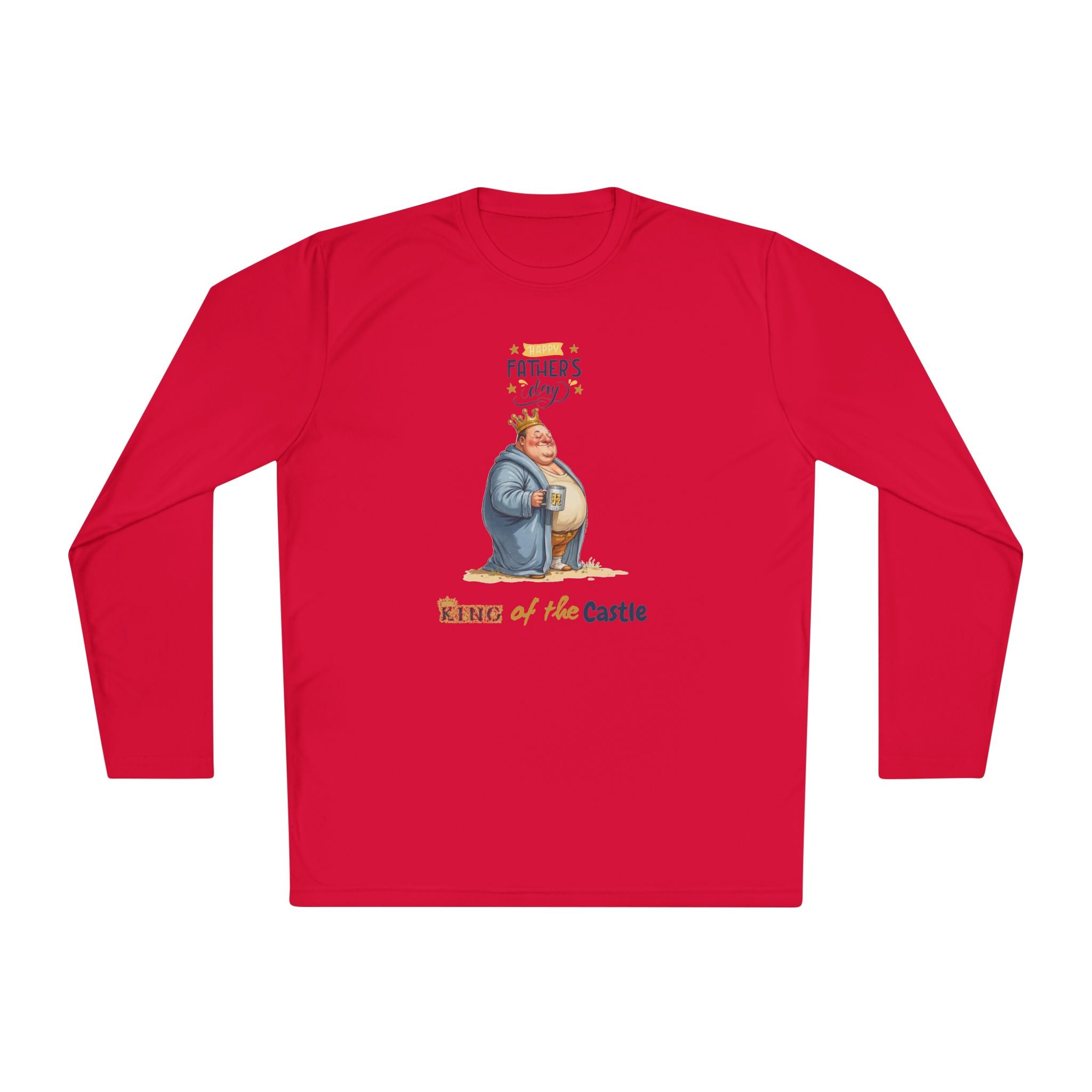 Father's Day King of the Castle Long Sleeve Tee | Unisex Lightweight Shirt