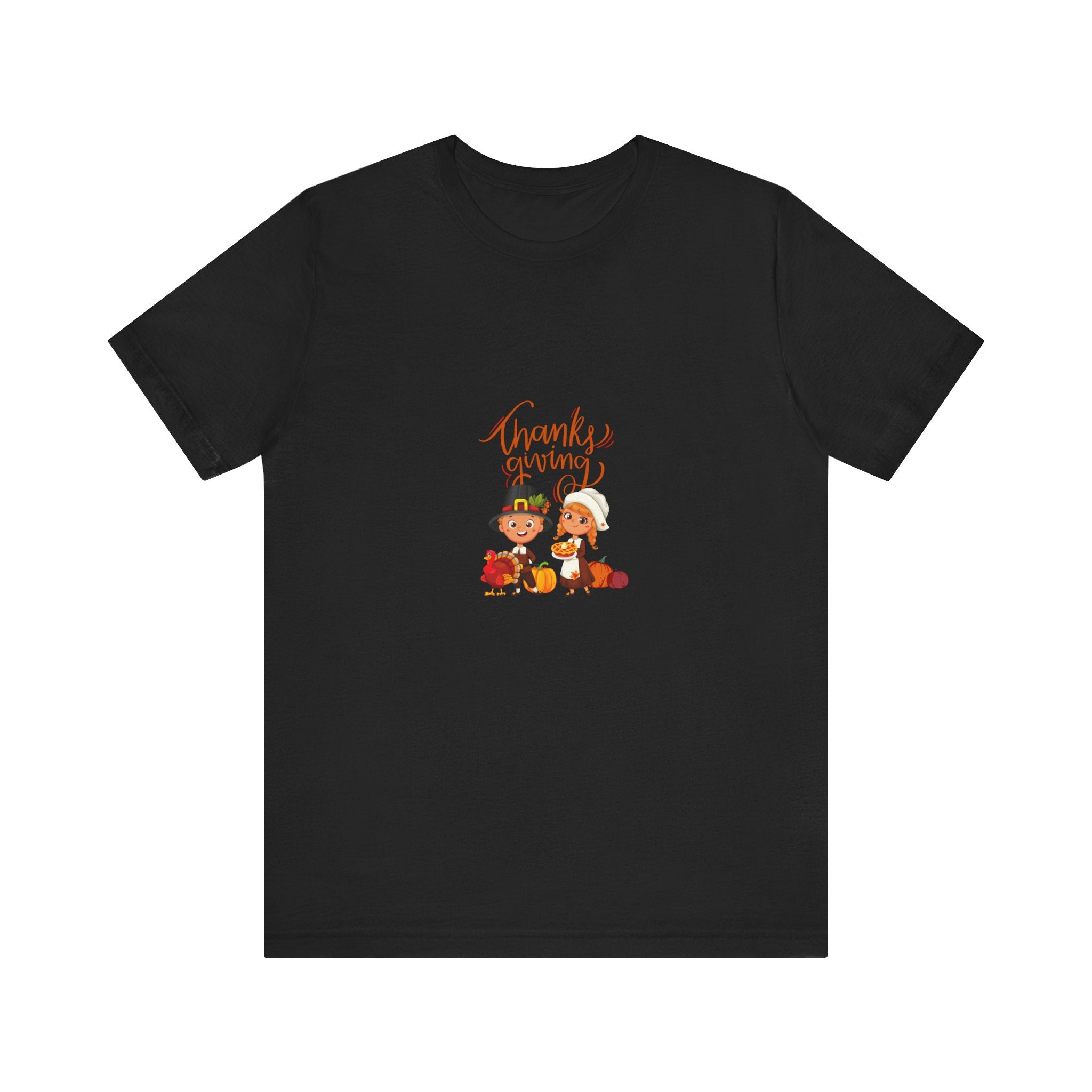 Happy Thanksgiving Unisex Jersey Short Sleeve Tee