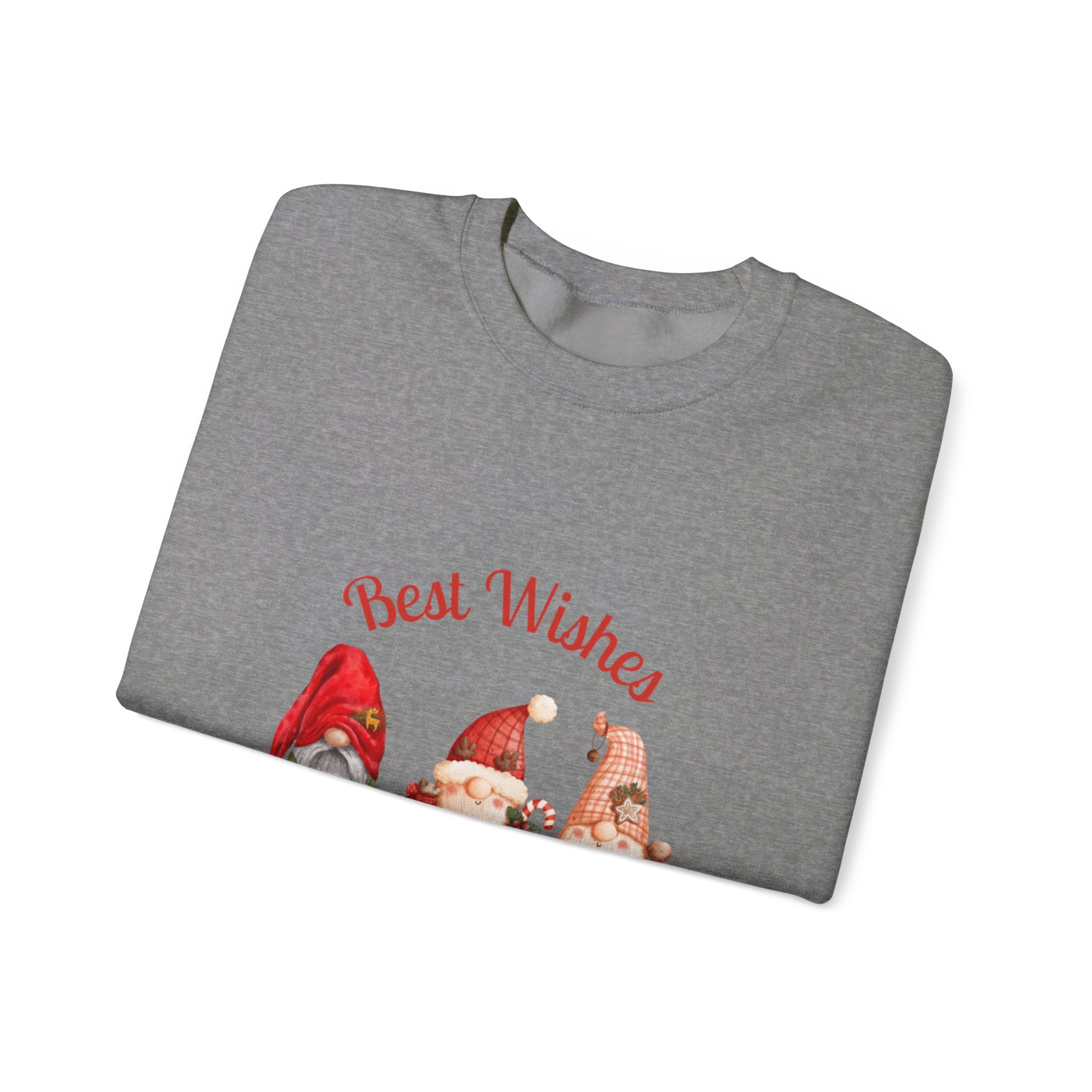Gnome Best Wishes Unisex Heavy Blend™ Crewneck Sweatshirt