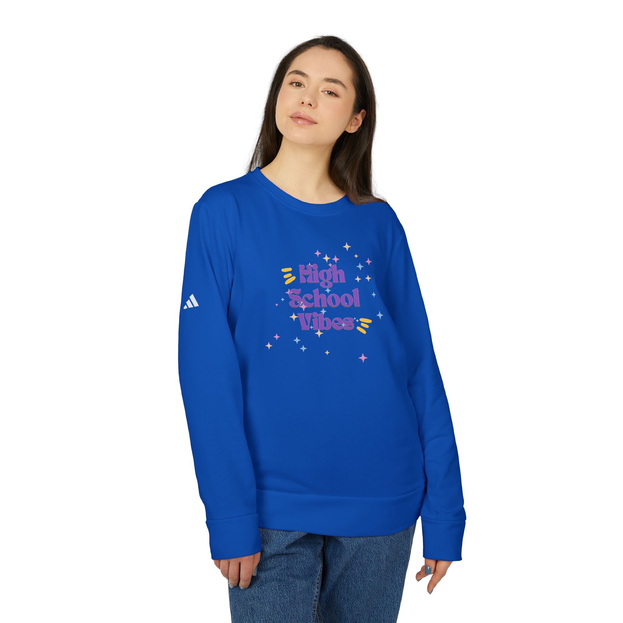 High School Vibes adidas® Unisex Fleece Crewneck Sweatshirt