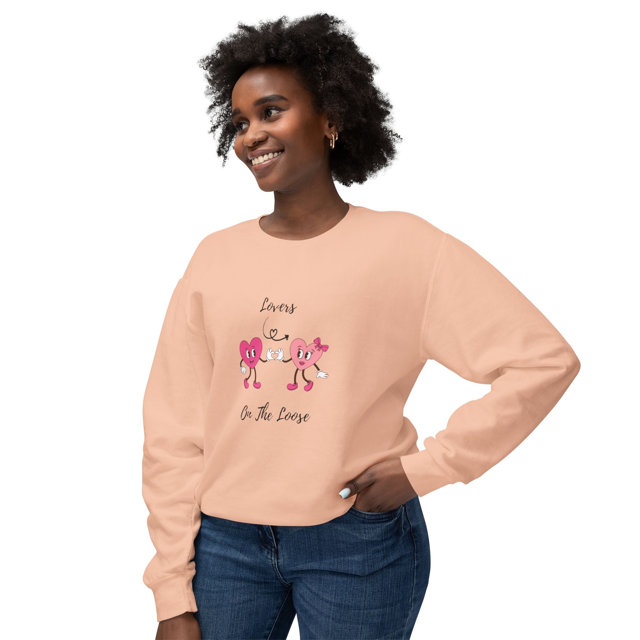 Lovers On The Loose Unisex Lightweight Crewneck Sweatshirt