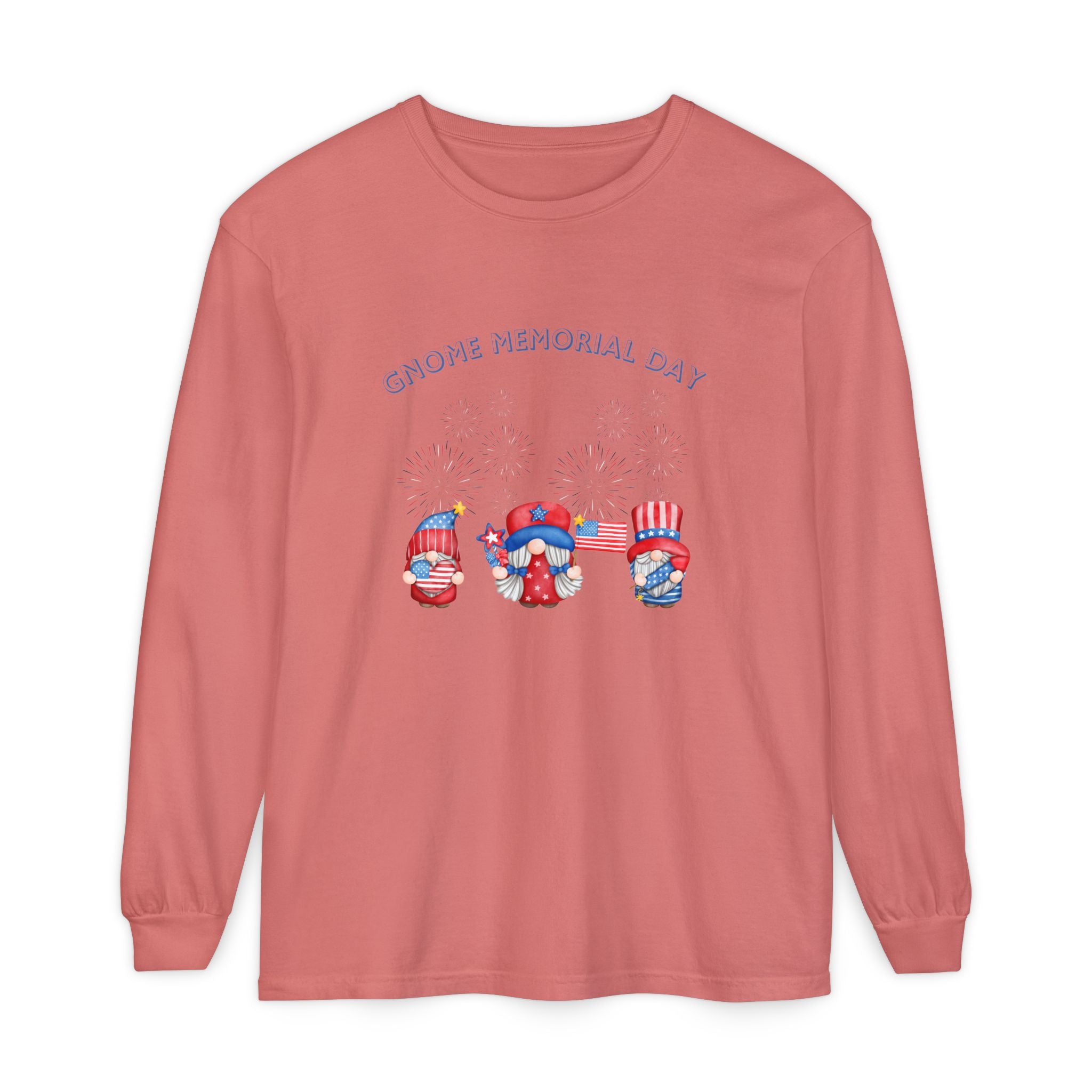 Gnome Memorial Day Long Sleeve T-Shirt