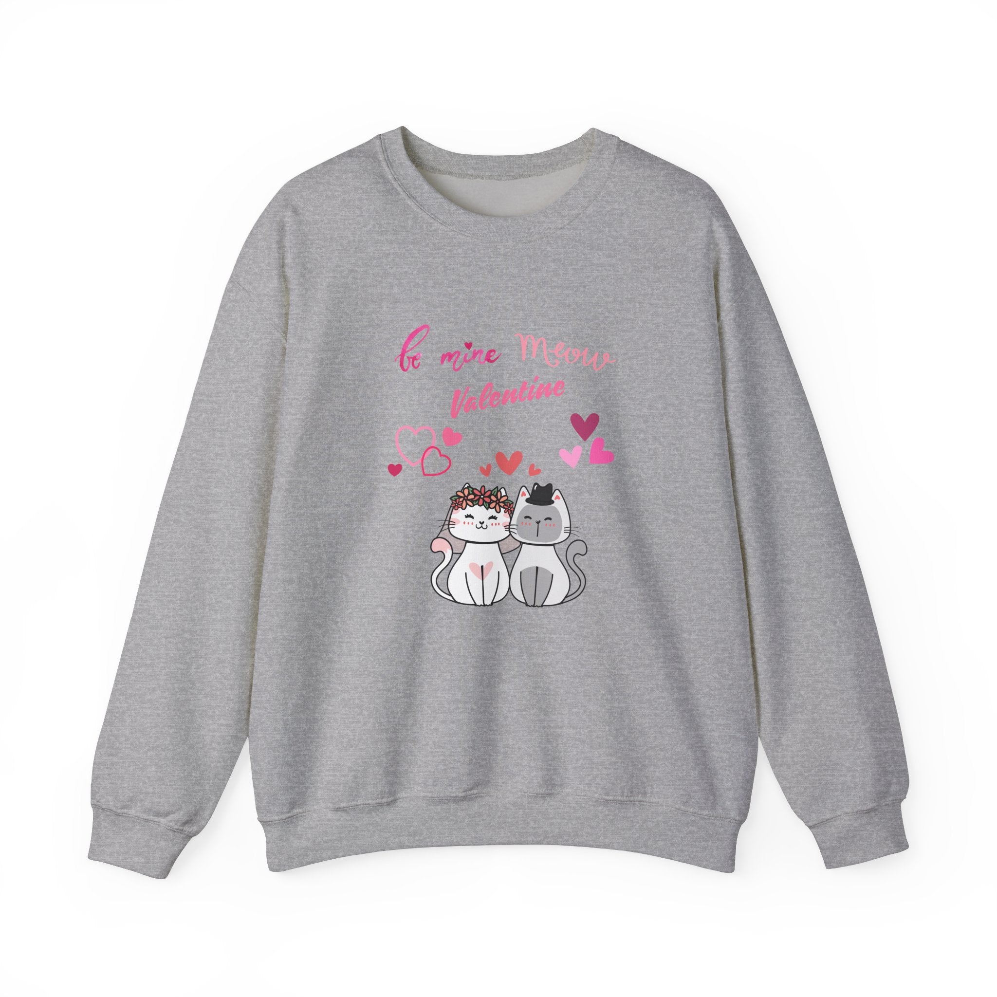 Meow Valentine's Day Unisex Heavy Blend™ Crewneck Sweatshirt