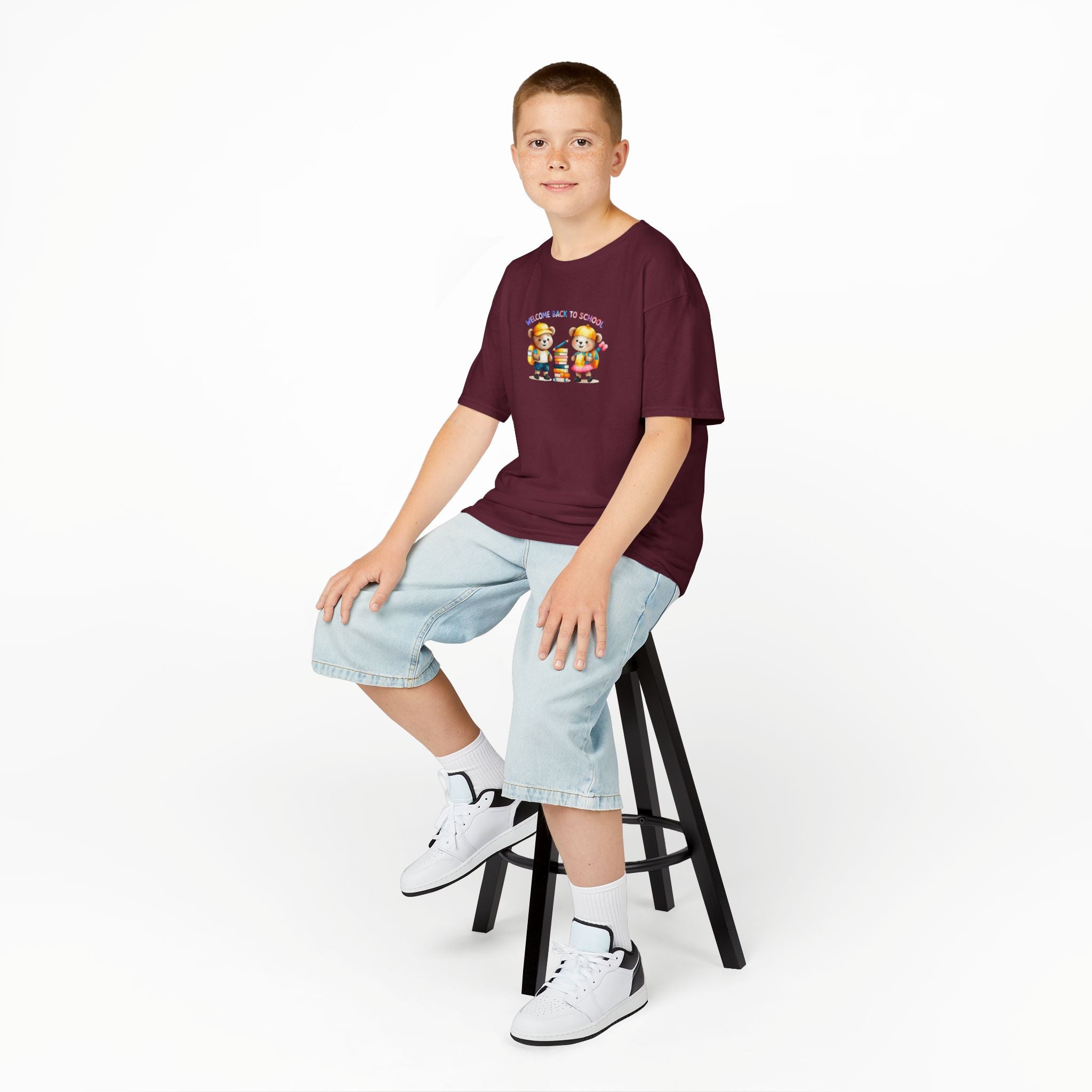 Welcome Back to School Kids Heavy Cotton Tee
