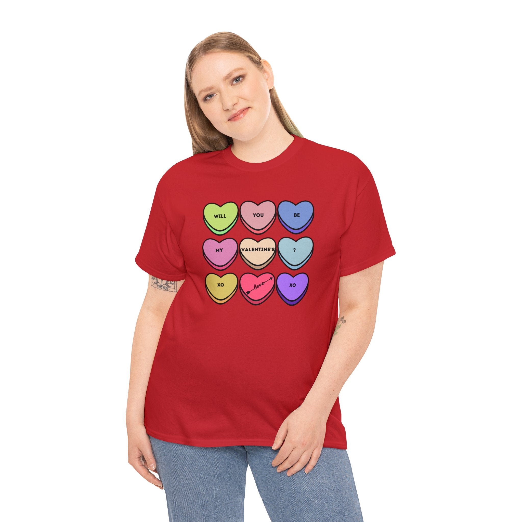 Will You Be My Valentine? Unisex Heavy Cotton Tee