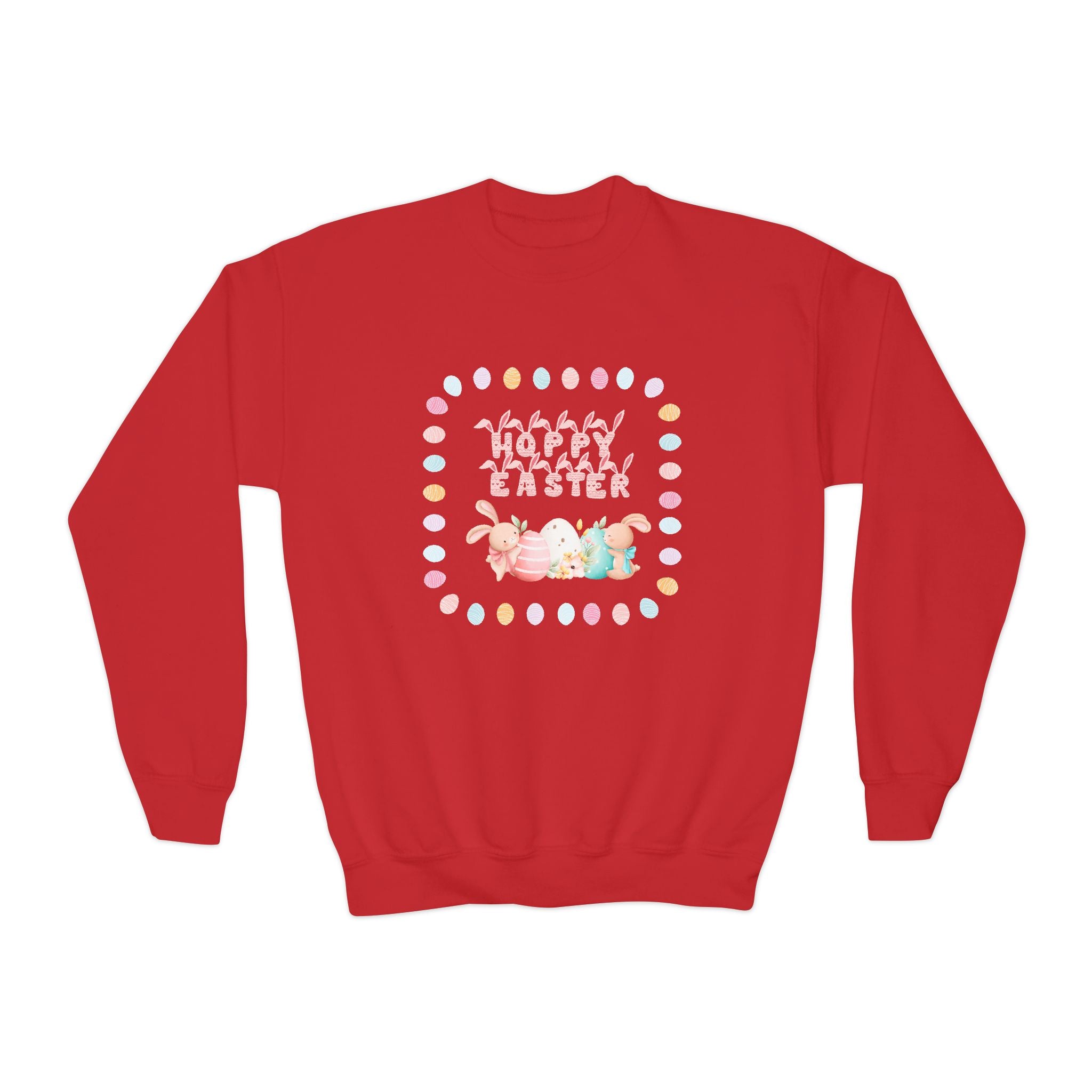 Hoppy Easter Youth Crewneck Sweatshirt