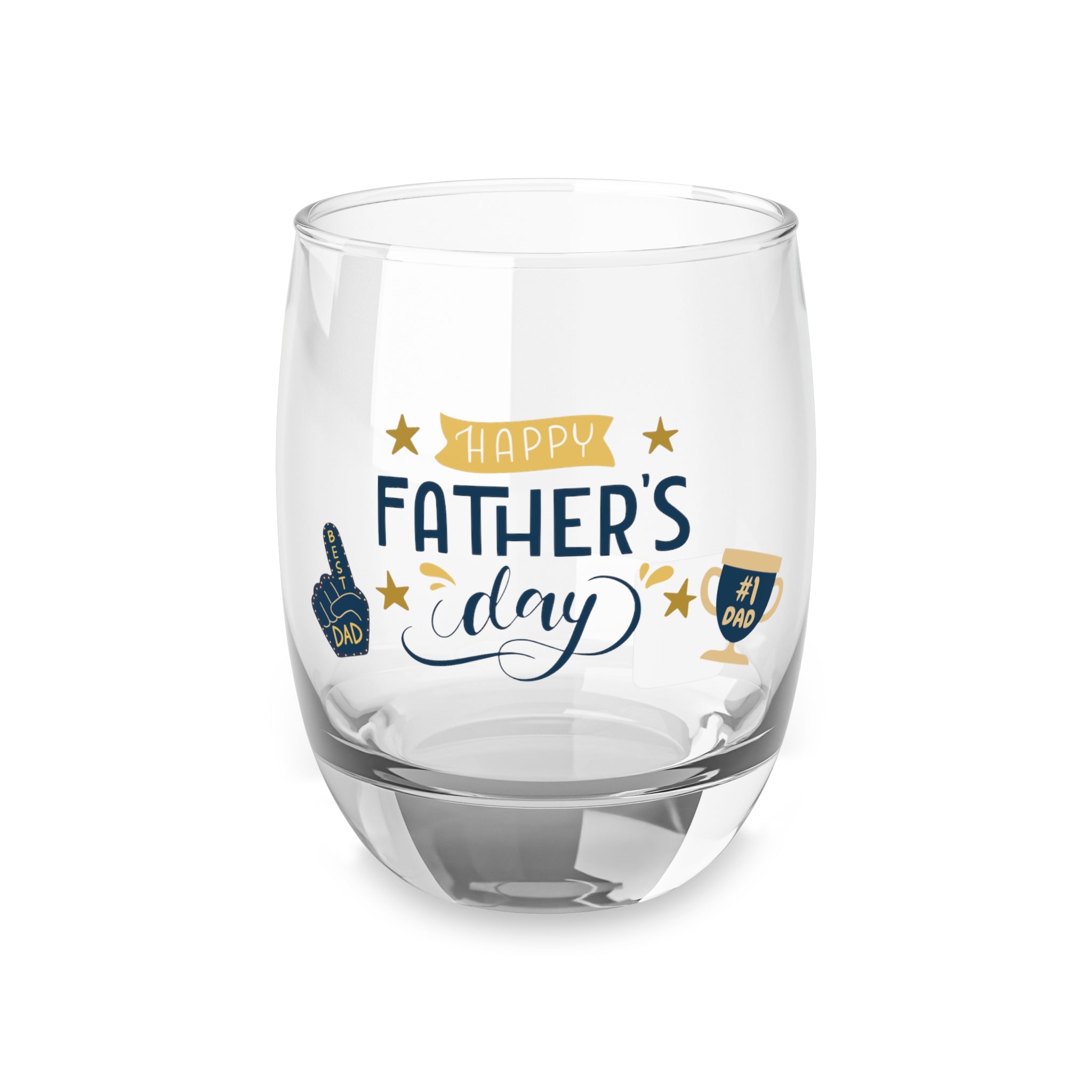 Happy Father's Day No.1 Whiskey Glass