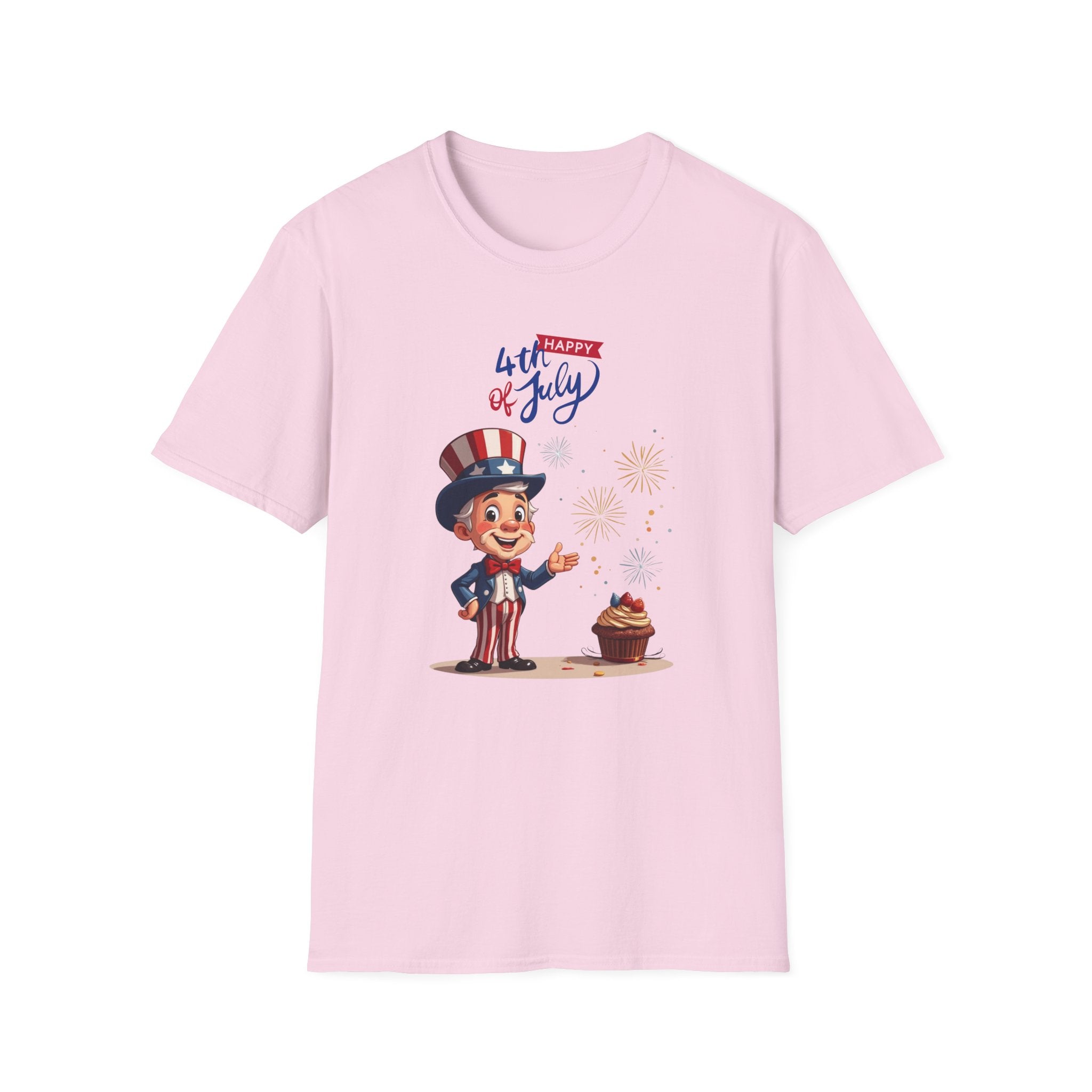 Uncle Sam Happy 4th of July Unisex Soft-style T-Shirt