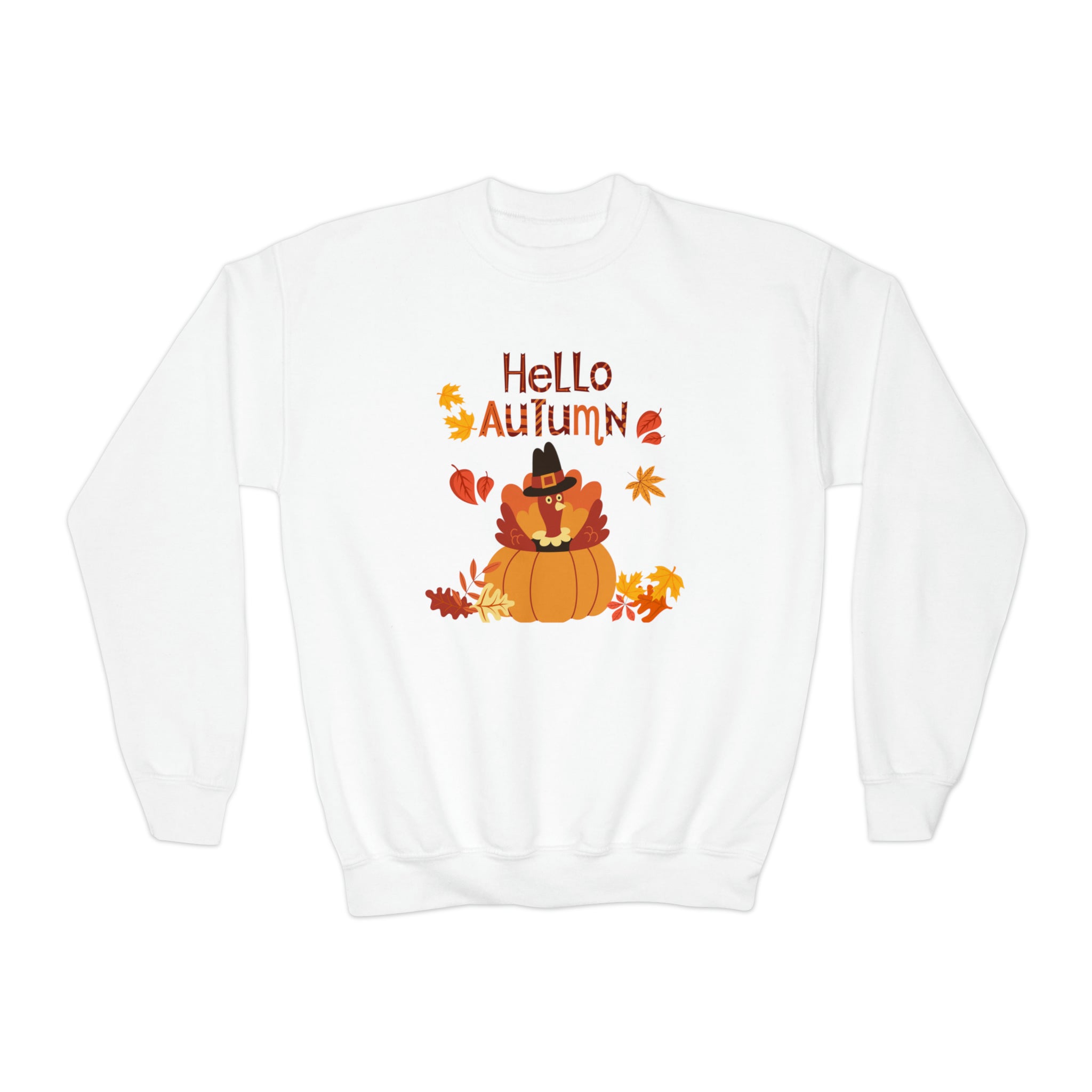 Hello Autumn Youth Crewneck Sweatshirt