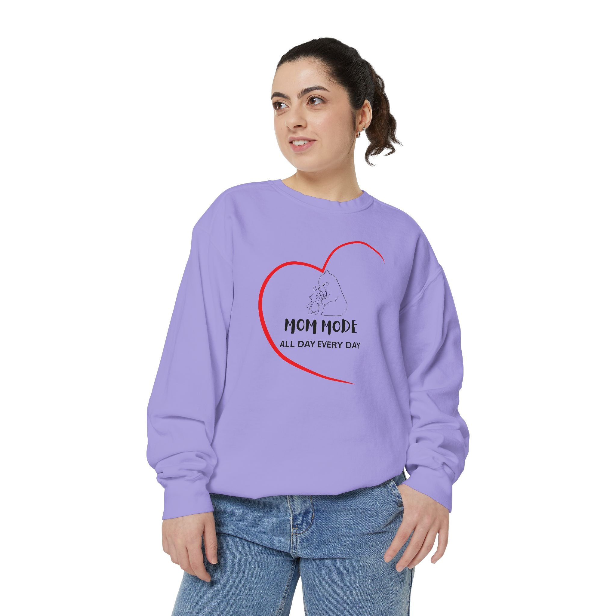 Mom Mode Garment-Dyed Sweatshirt
