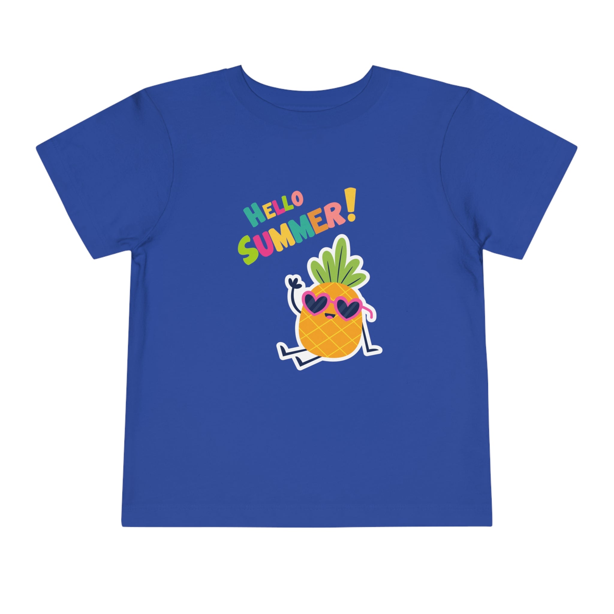 Hello Pineapple Summer Toddler Short Sleeve Tee
