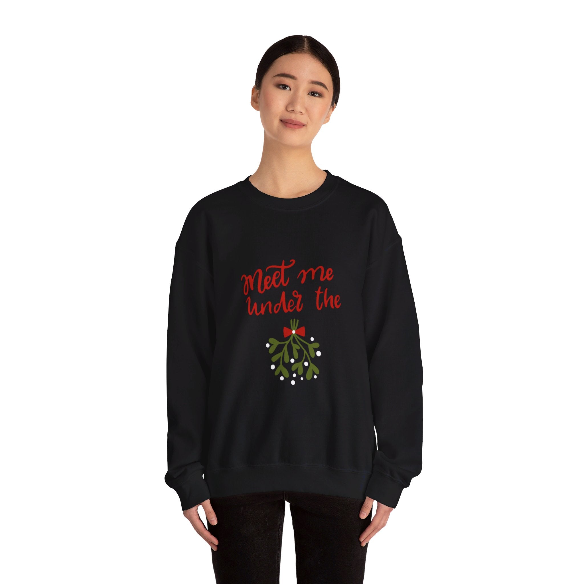 Meet Me Under The Mistletoe Unisex Heavy Blend™ Crewneck Sweatshirt