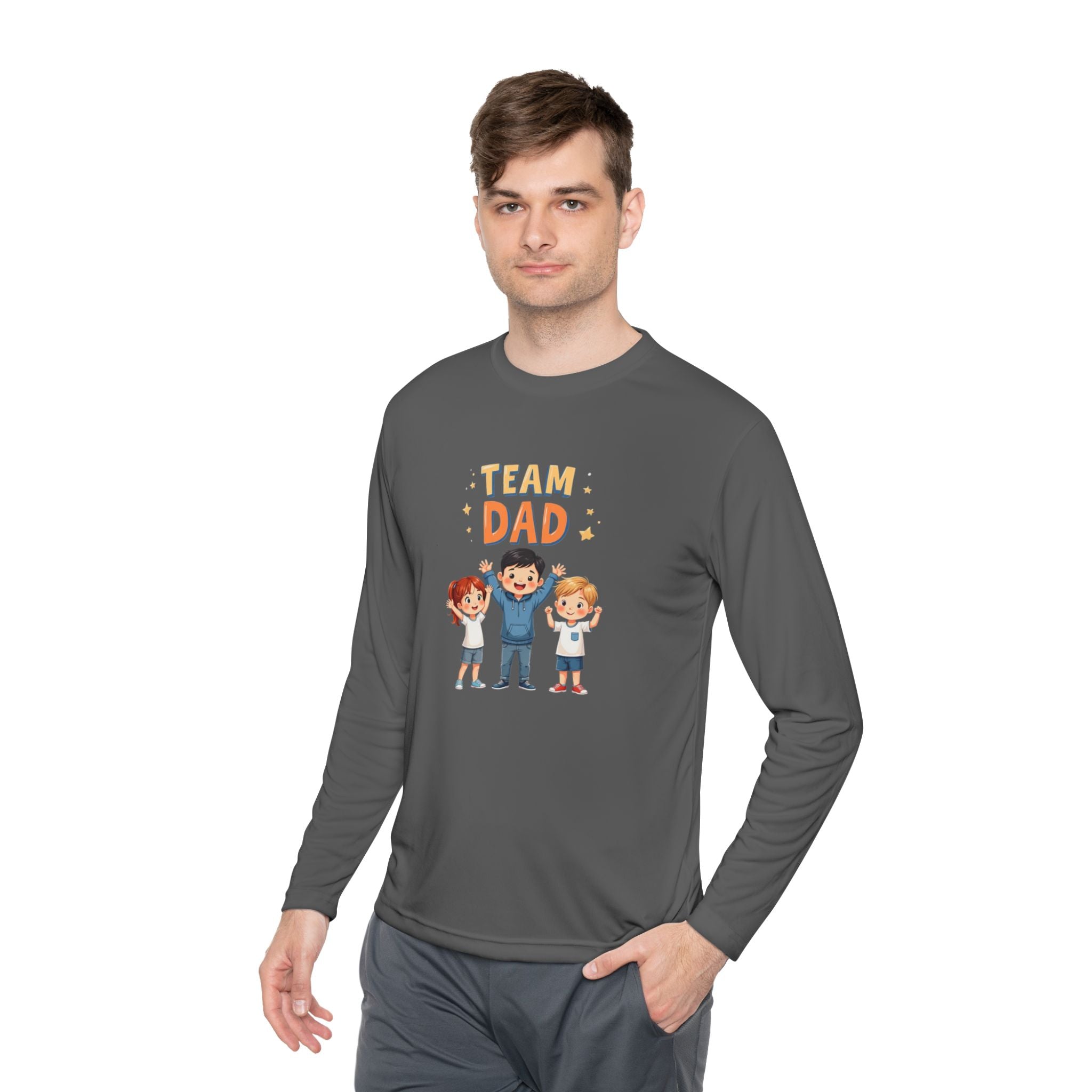 Team Dad Unisex Lightweight Long Sleeve Tee