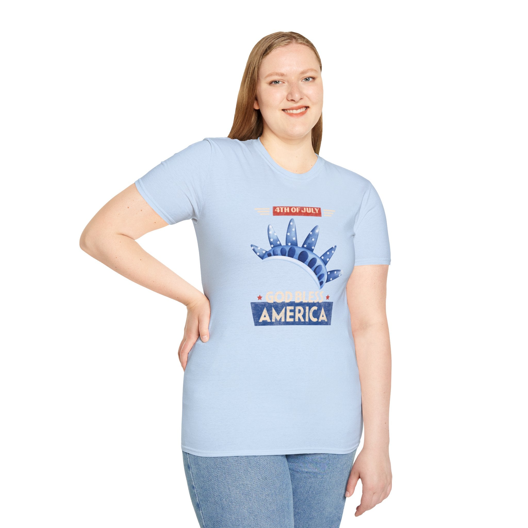 God Bless America Unisex Softstyle T-Shirt