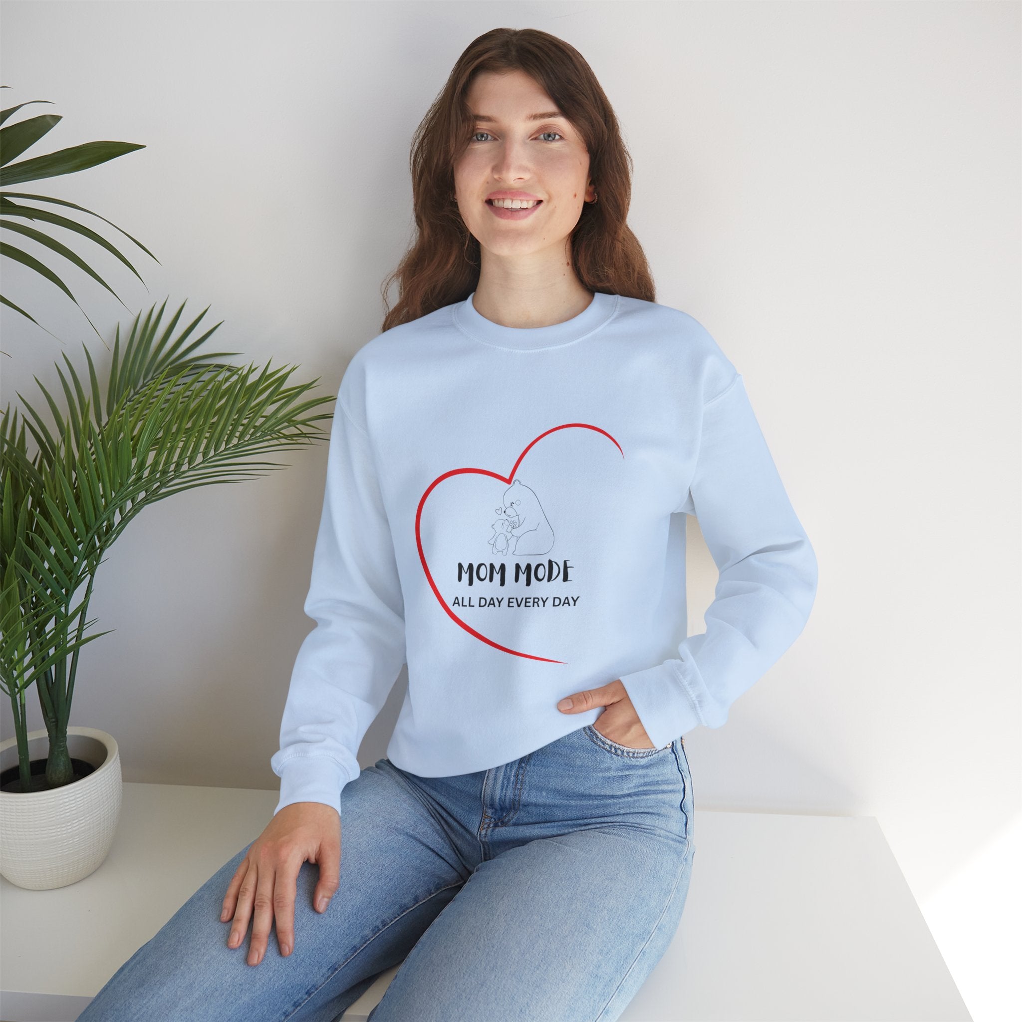 Mom Mode Crewneck Sweatshirt