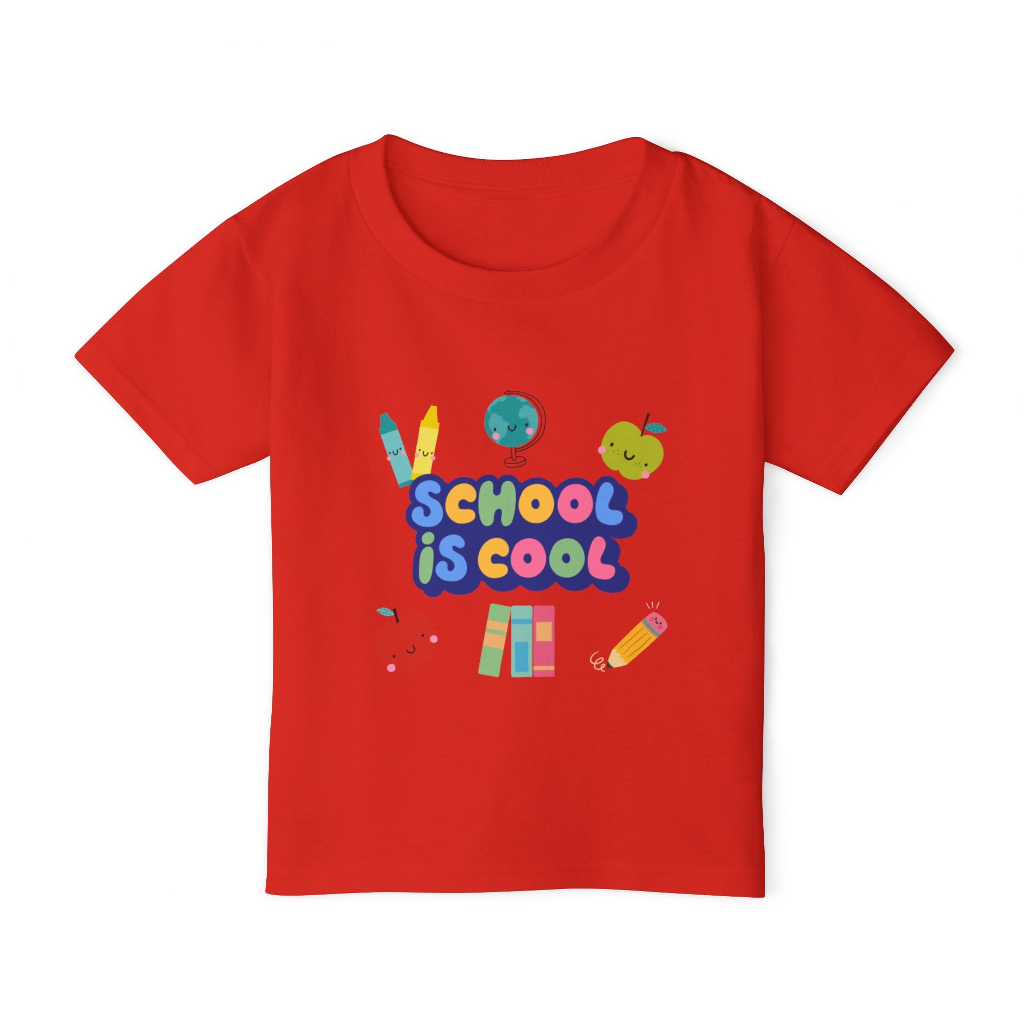 School Is Cool Heavy Cotton™ Toddler T-shirt