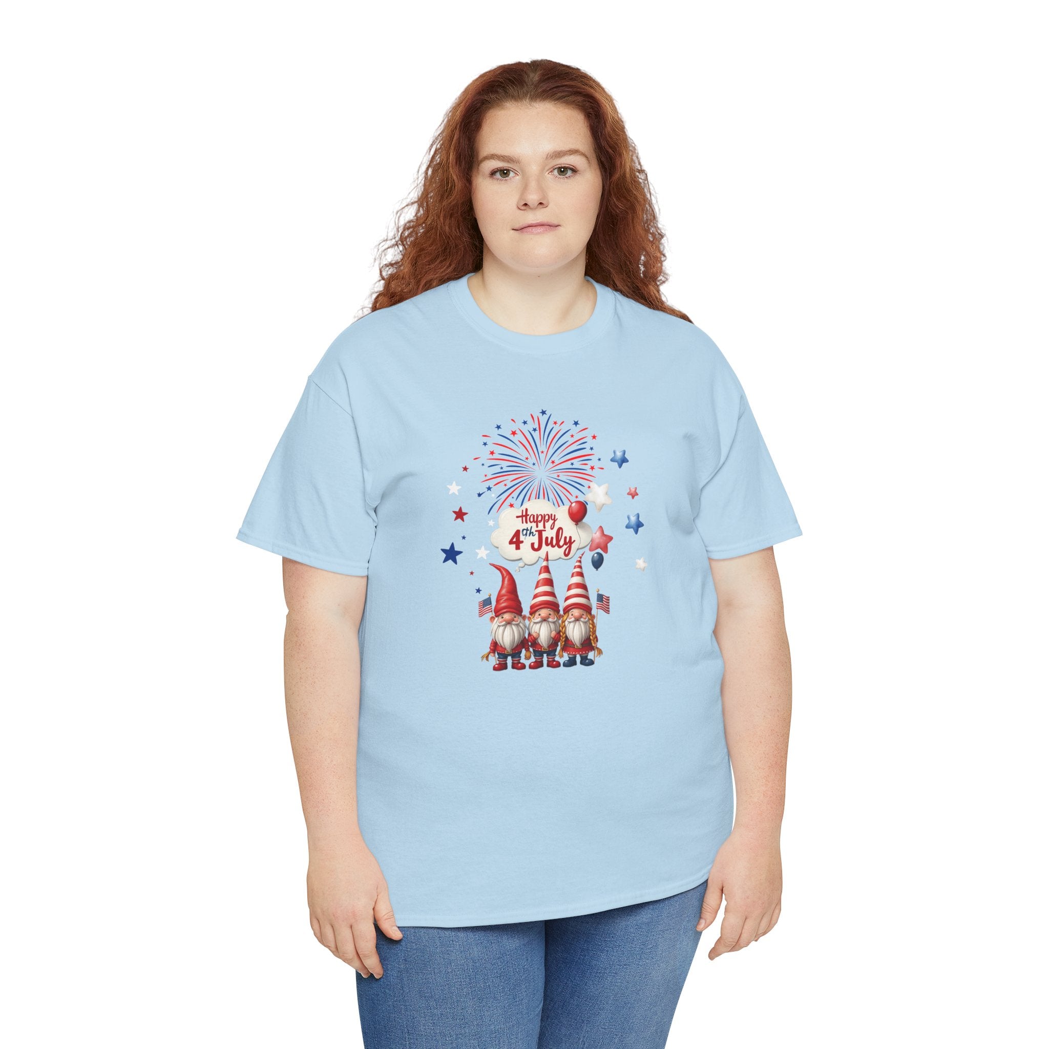 Gnome 4th of July Unisex Heavy Common Tee