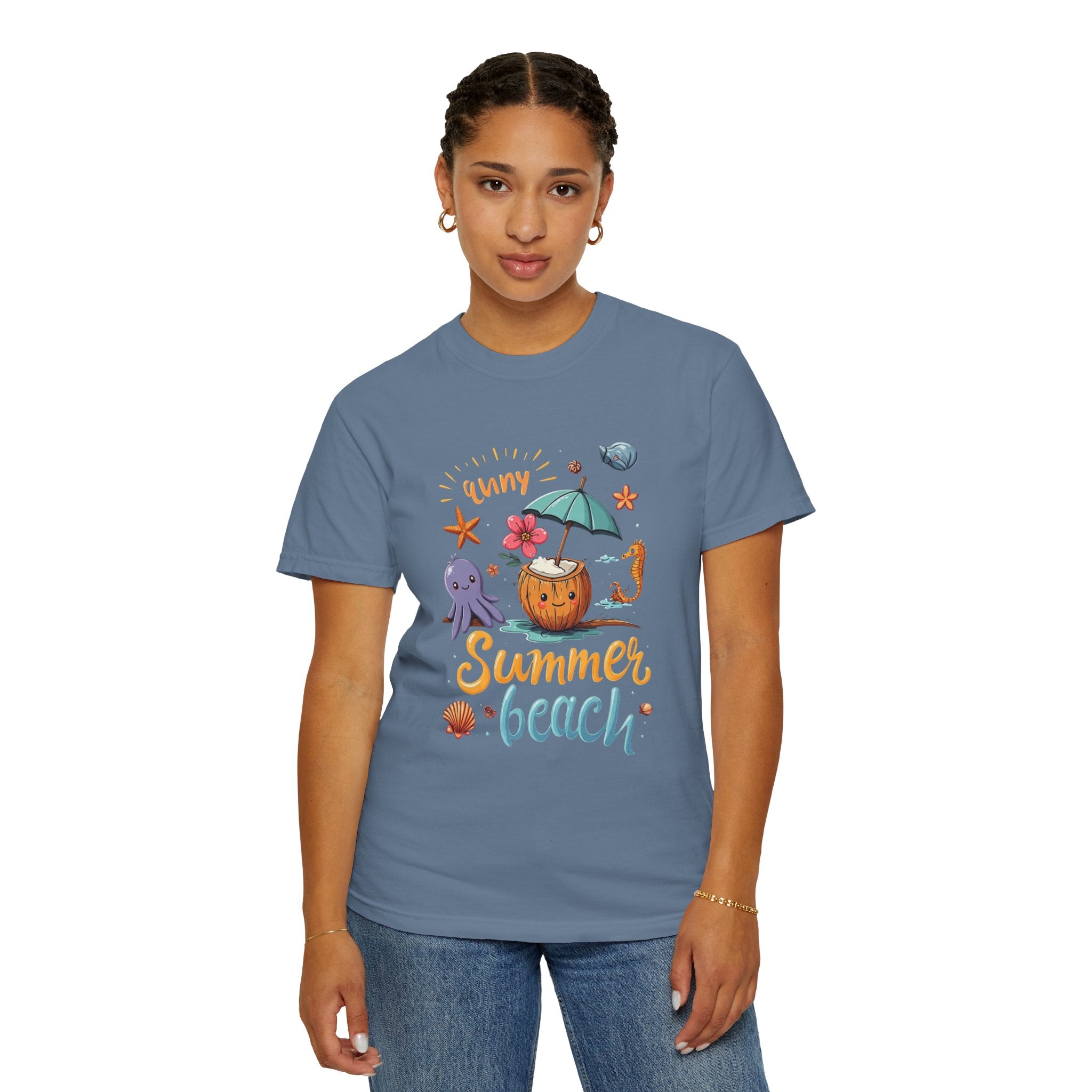 Sunny Summer Beach Fun Unisex T-shirt, Graphic Tee