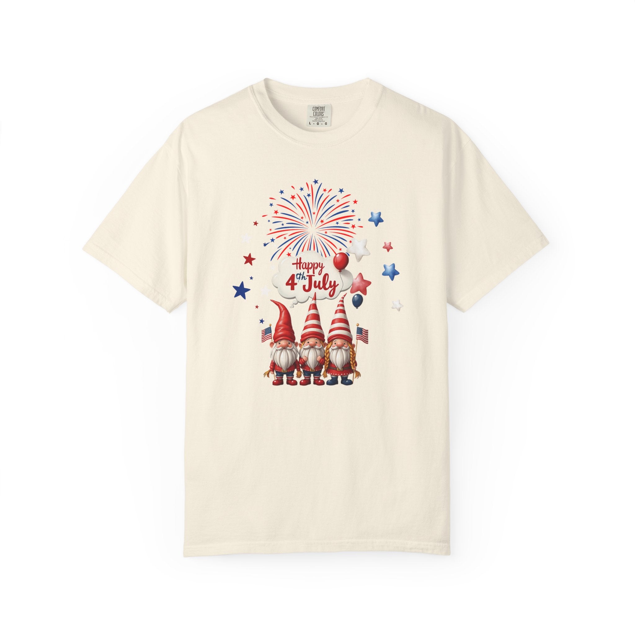 Gnome 4th of July T-shirt for 4th of July, Unisex Summer Tee