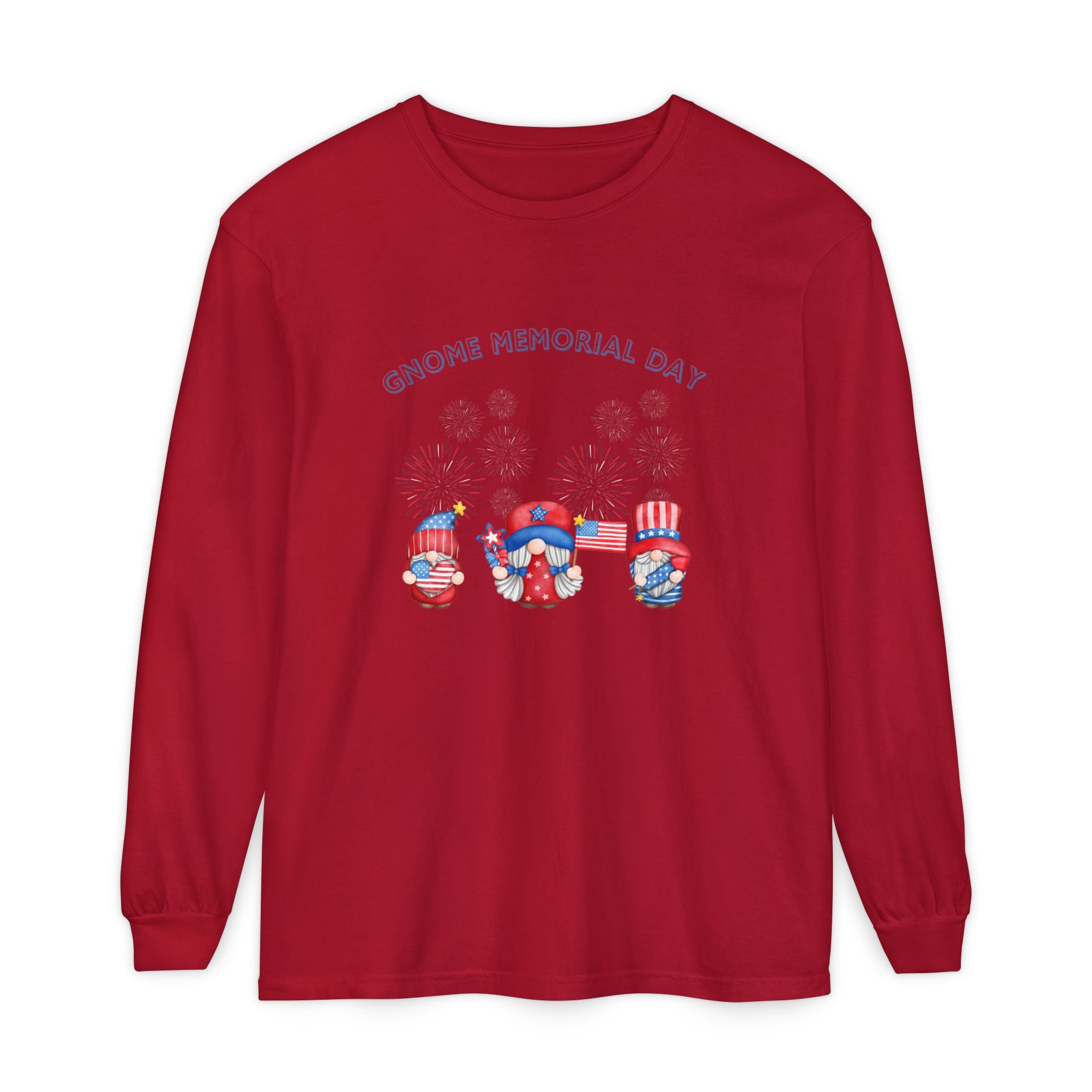 Gnome Memorial Day Long Sleeve T-Shirt