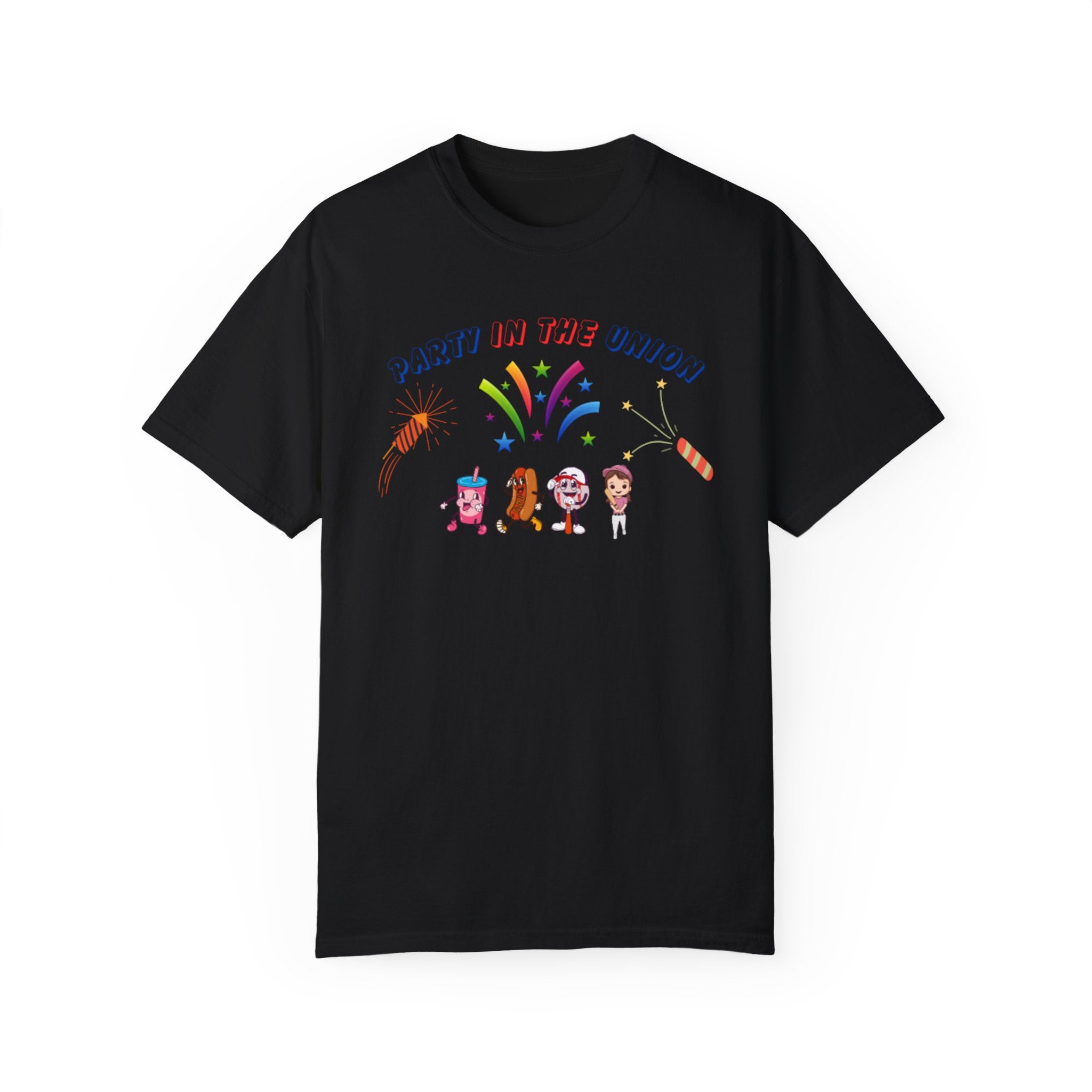 Party In The Union Unisex Garment-Dyed T-shirt