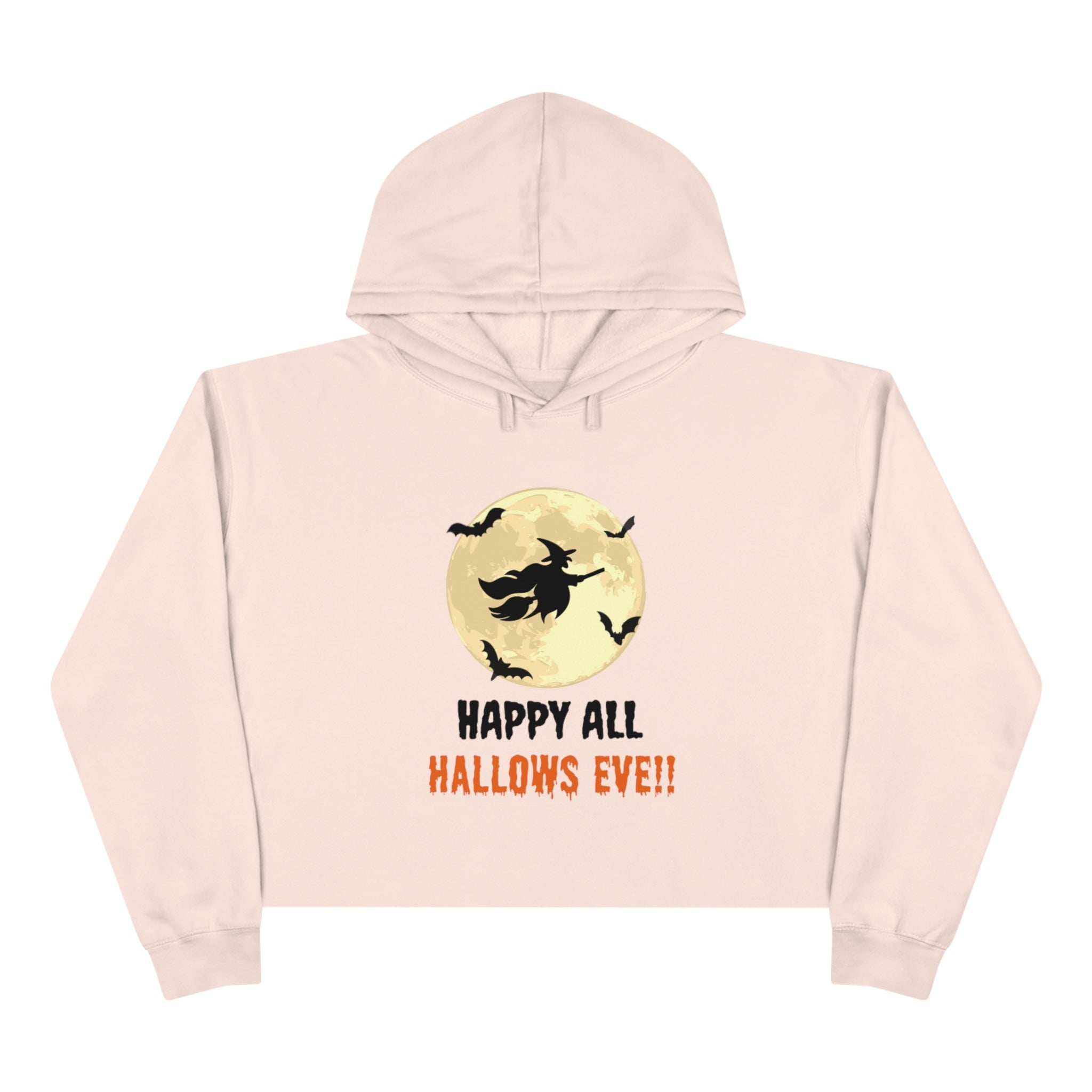 Happy All Hallows Eve Crop Hoodie