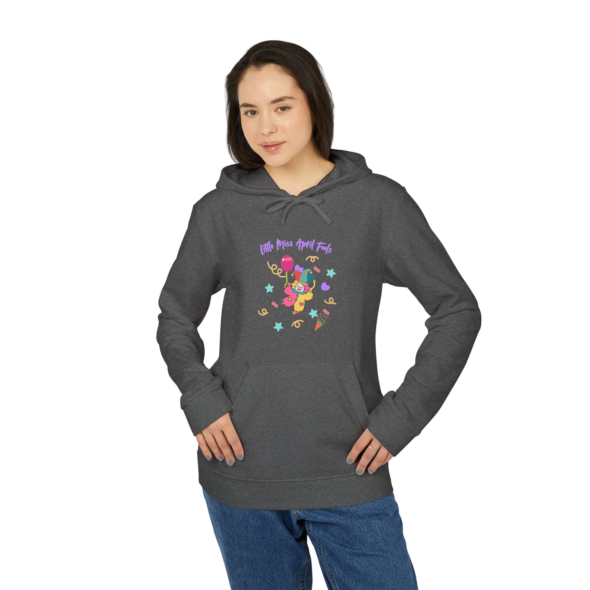 Little Miss April Fool's Day Adidas Unisex Fleece Hoodie