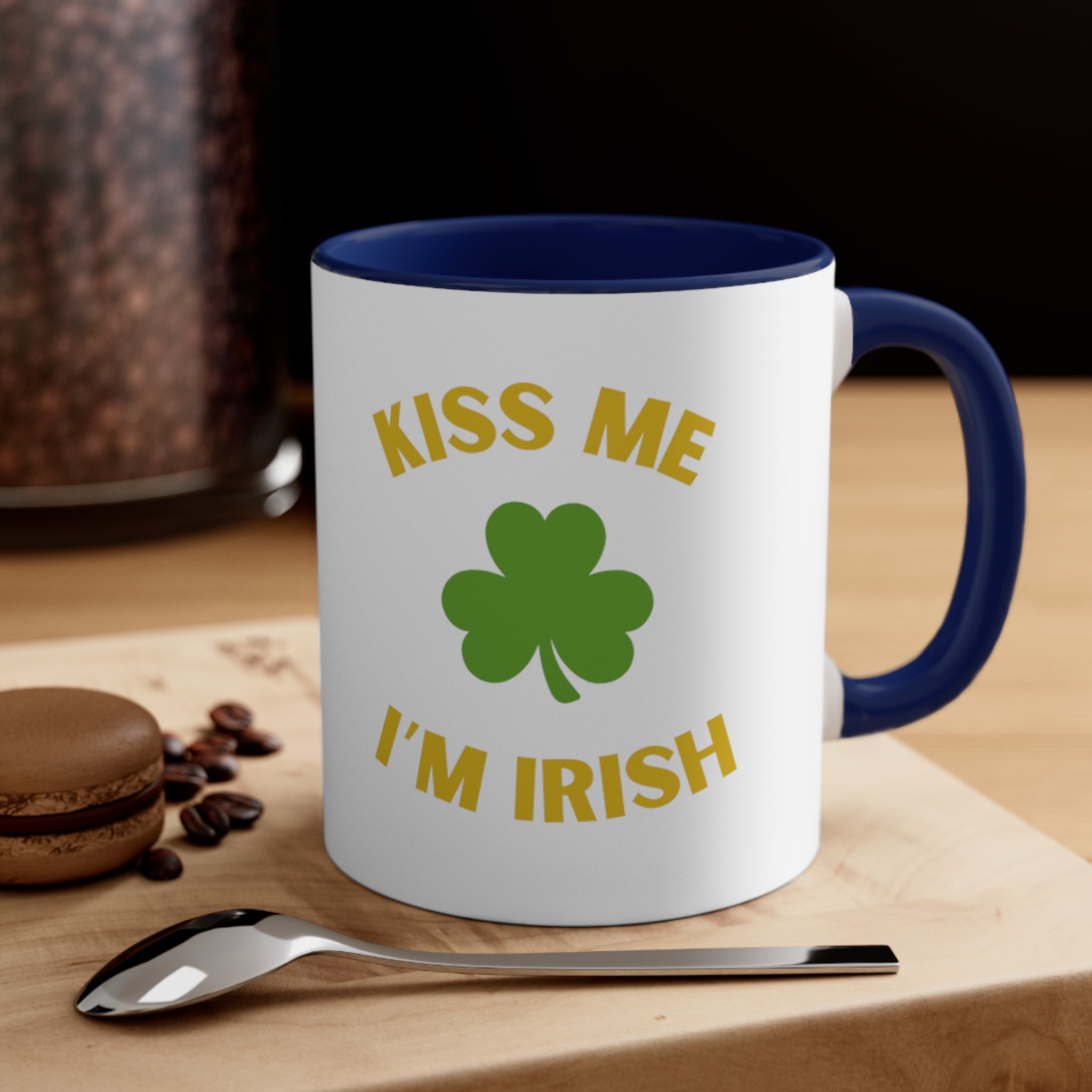 Kiss Me I'm Irish Accent Coffee Mug, 11oz