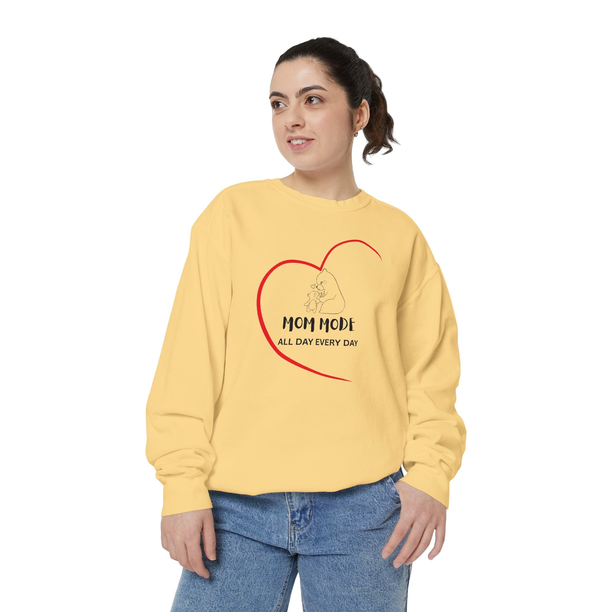 Mom Mode Garment-Dyed Sweatshirt
