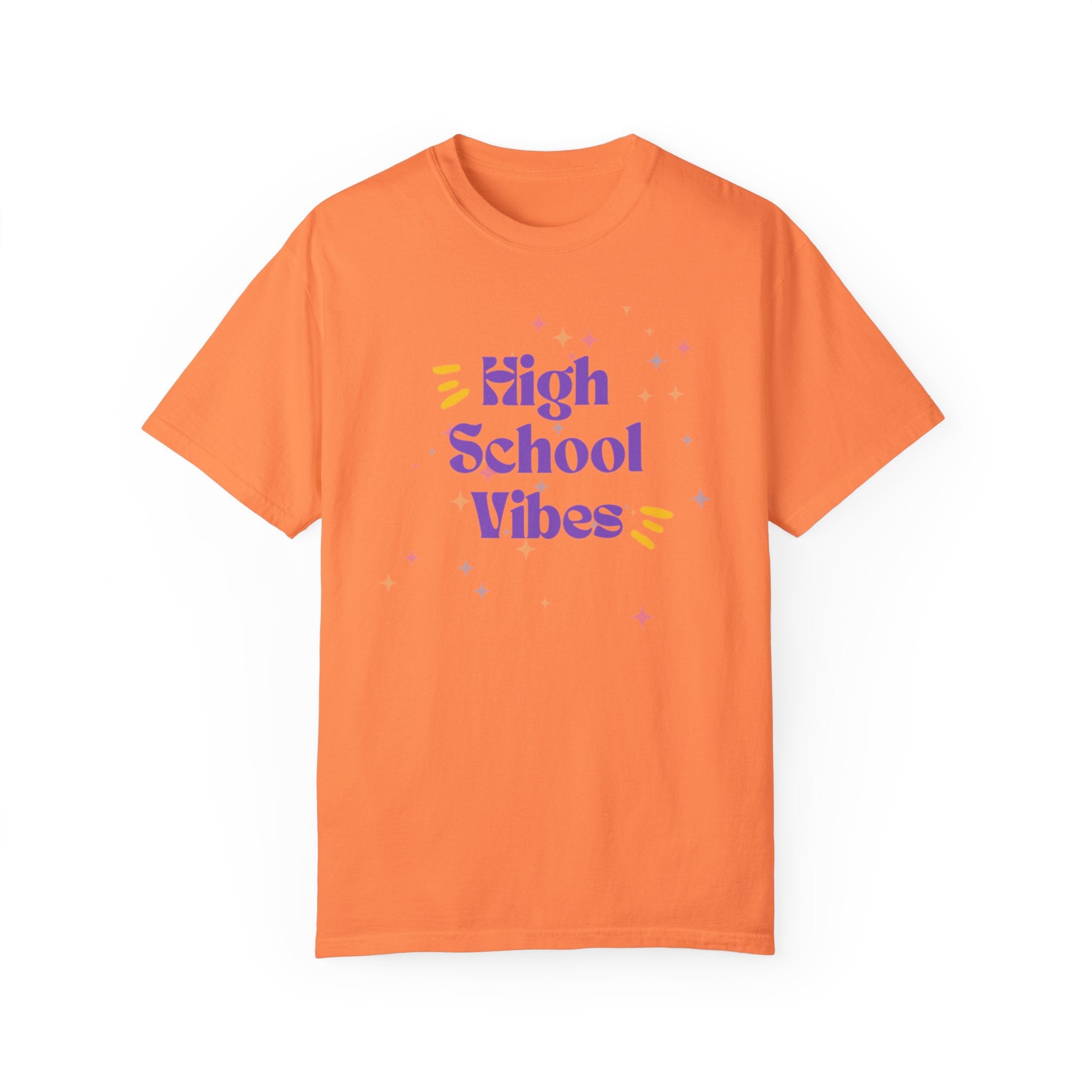 High School Vibes Unisex Garment-Dyed T-shirt