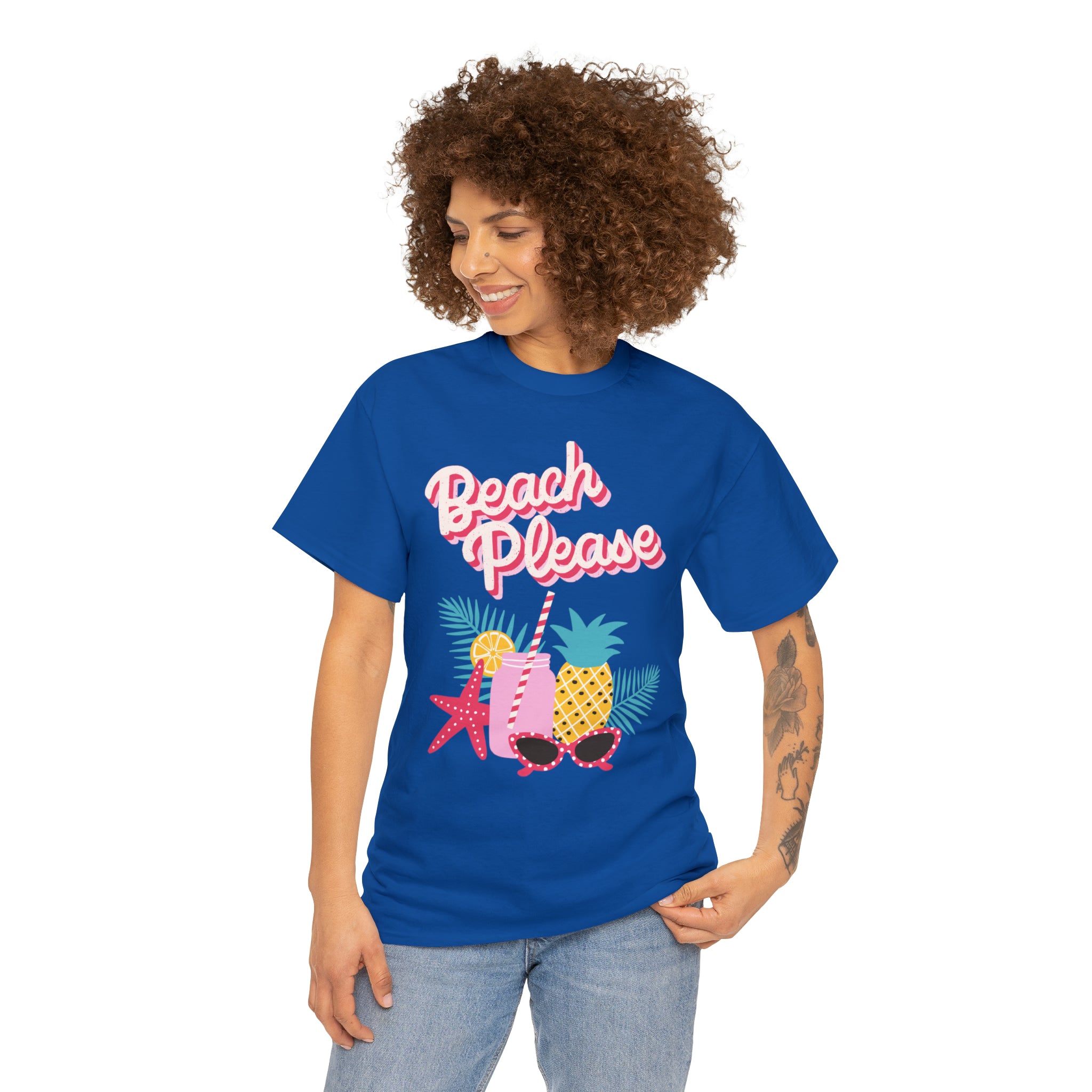 Beach Please Unisex Heavy Cotton Tee